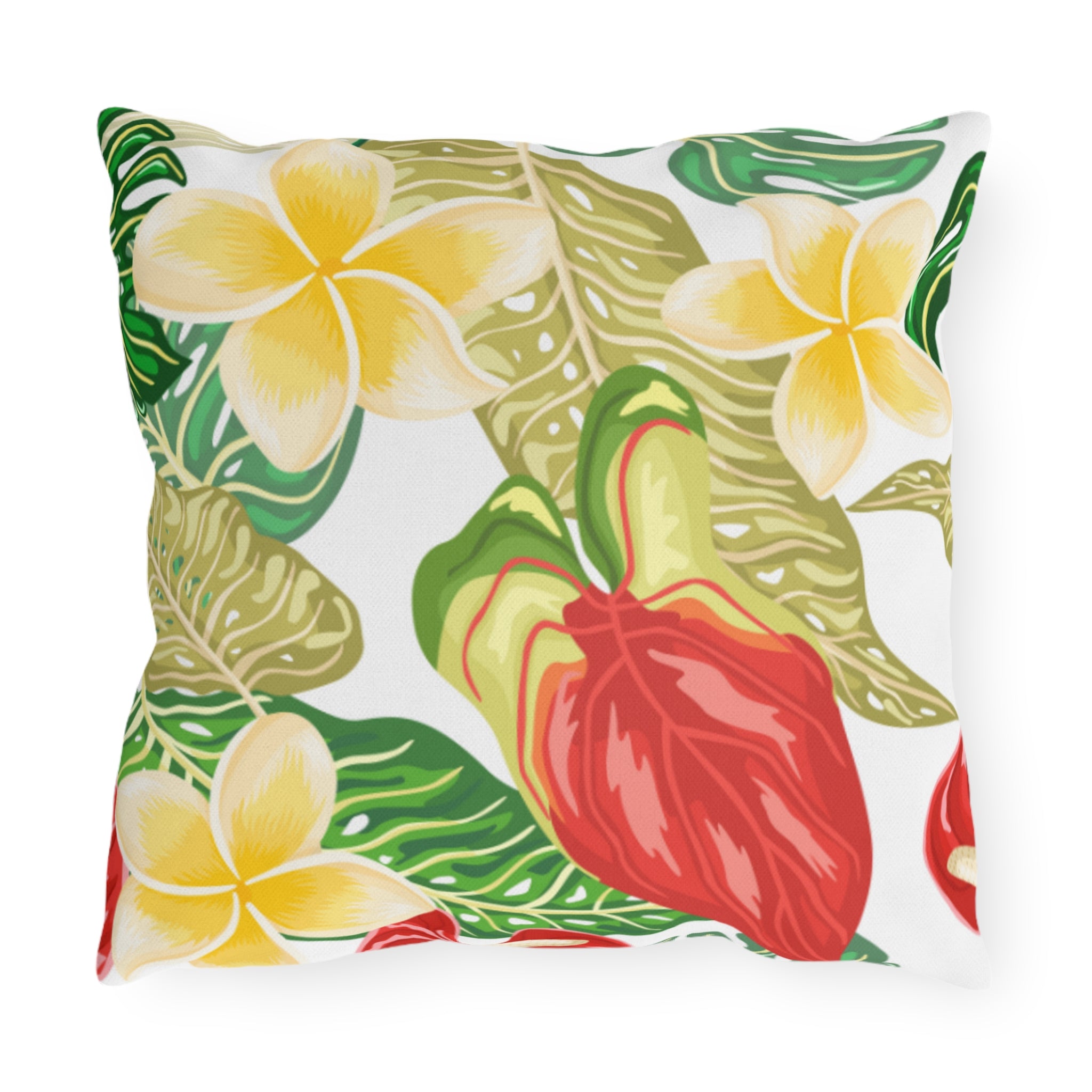Vibrant Tropical Outdoor Pillows, Garden Decor, Summer Vibes, Patio Cushion, Nature Lover Gift, Outdoor Living Accents