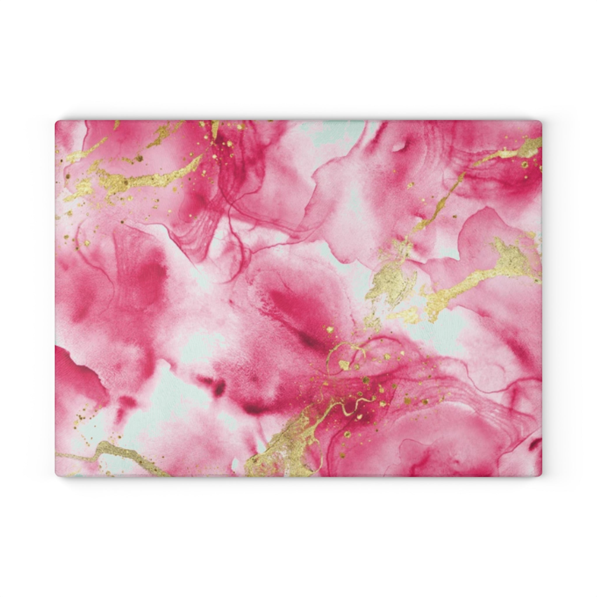 Elegant Pink Marble Glass Cutting Board | Kitchen Decor, Wedding Gift, Housewarming, Cooking Utensil, Unique Gift Idea