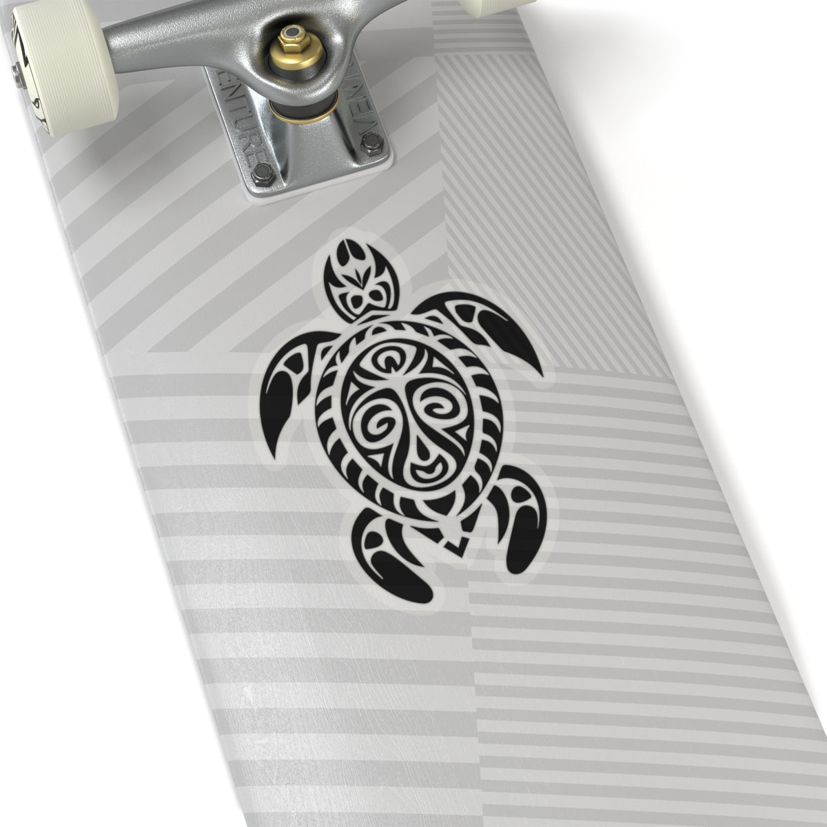 Ocean-Inspired Kiss-Cut Stickers, Tribal Turtle Art, Laptop Decals, Nature Lover Gift, Beach Decor, Water-Resistant Design
