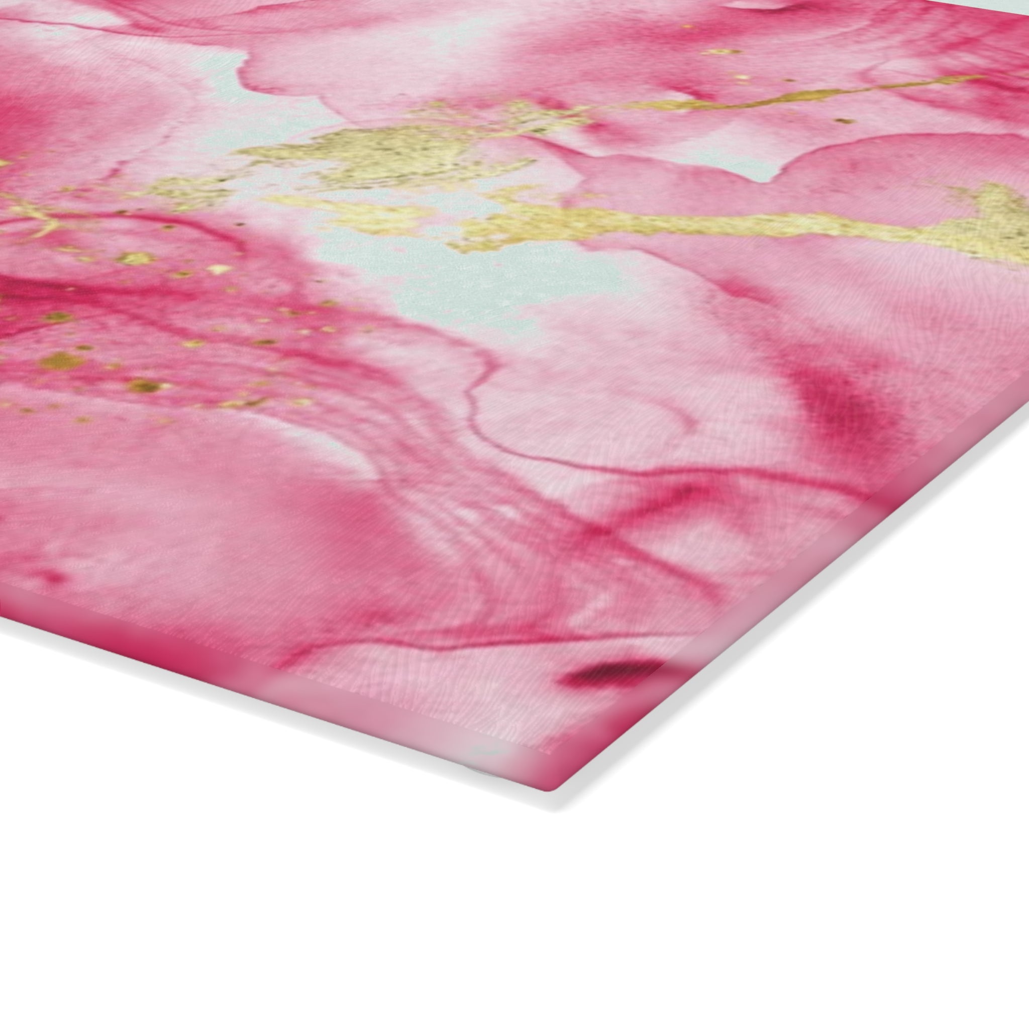Elegant Pink Marble Glass Cutting Board | Kitchen Decor, Wedding Gift, Housewarming, Cooking Utensil, Unique Gift Idea