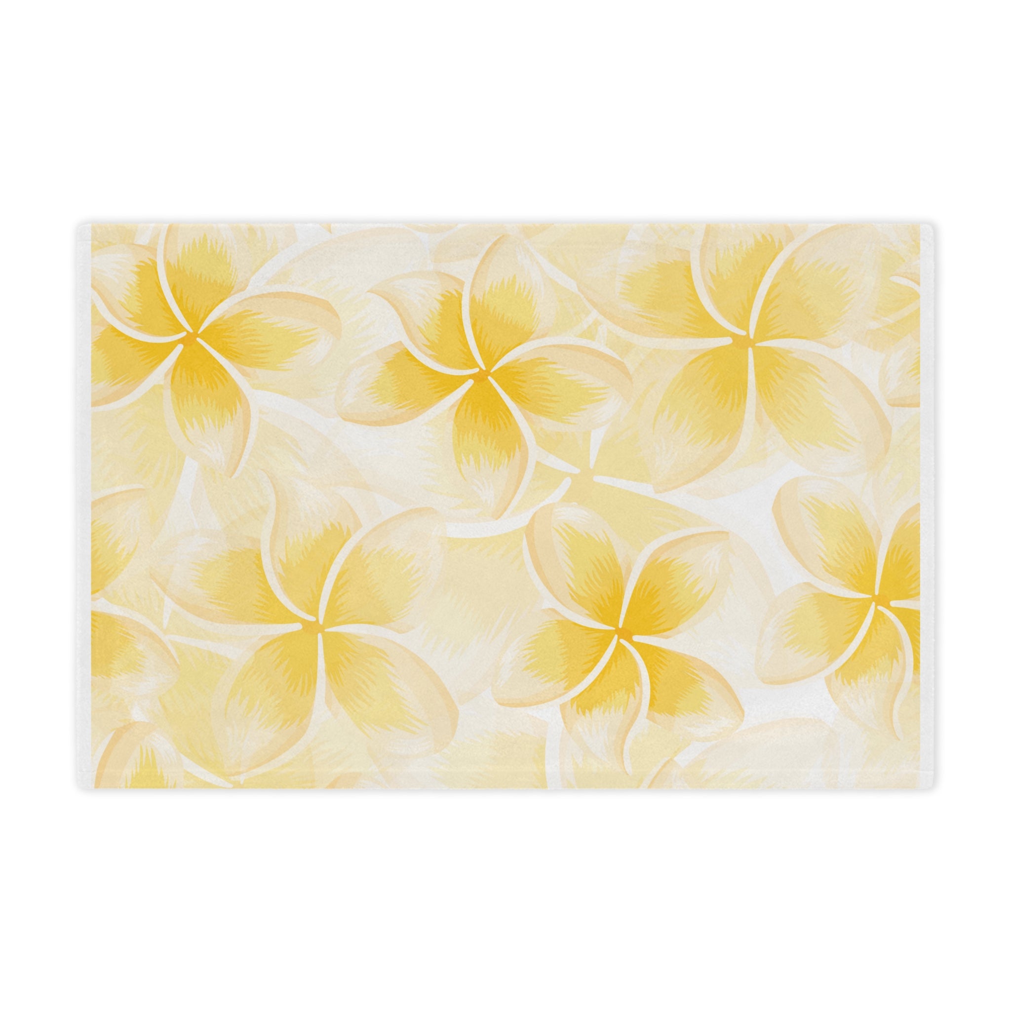 Sunny Floral Velveteen Blanket | Cozy Home Decor, Gift for Her, Summer Vibes, Lounge Throw, Baby Shower Essentials
