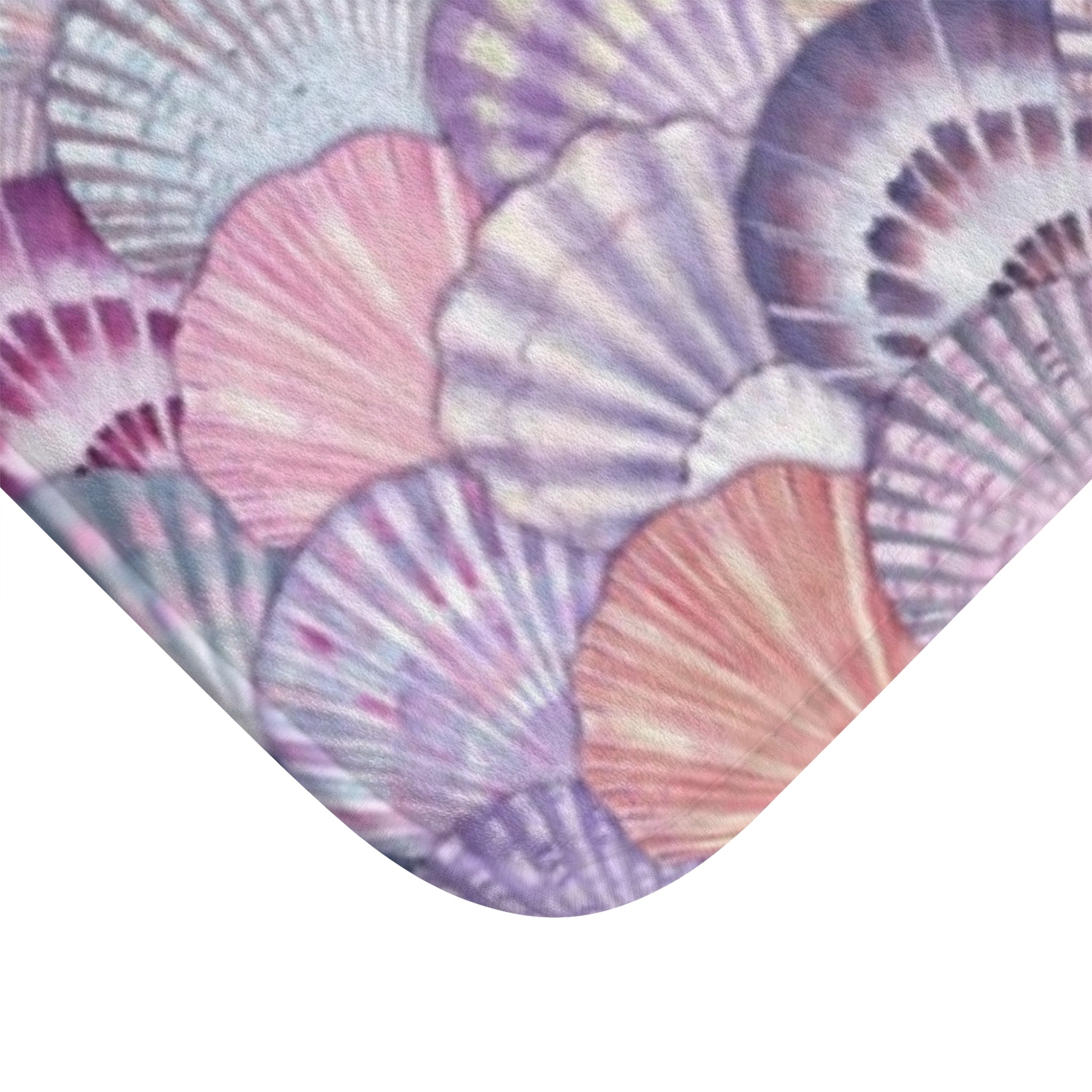 Pastel Shell Bath Mat - Coastal Decor, Bathroom Accessory, Seashell Bath Rug, Ocean-Themed Gift, Beach House Decor