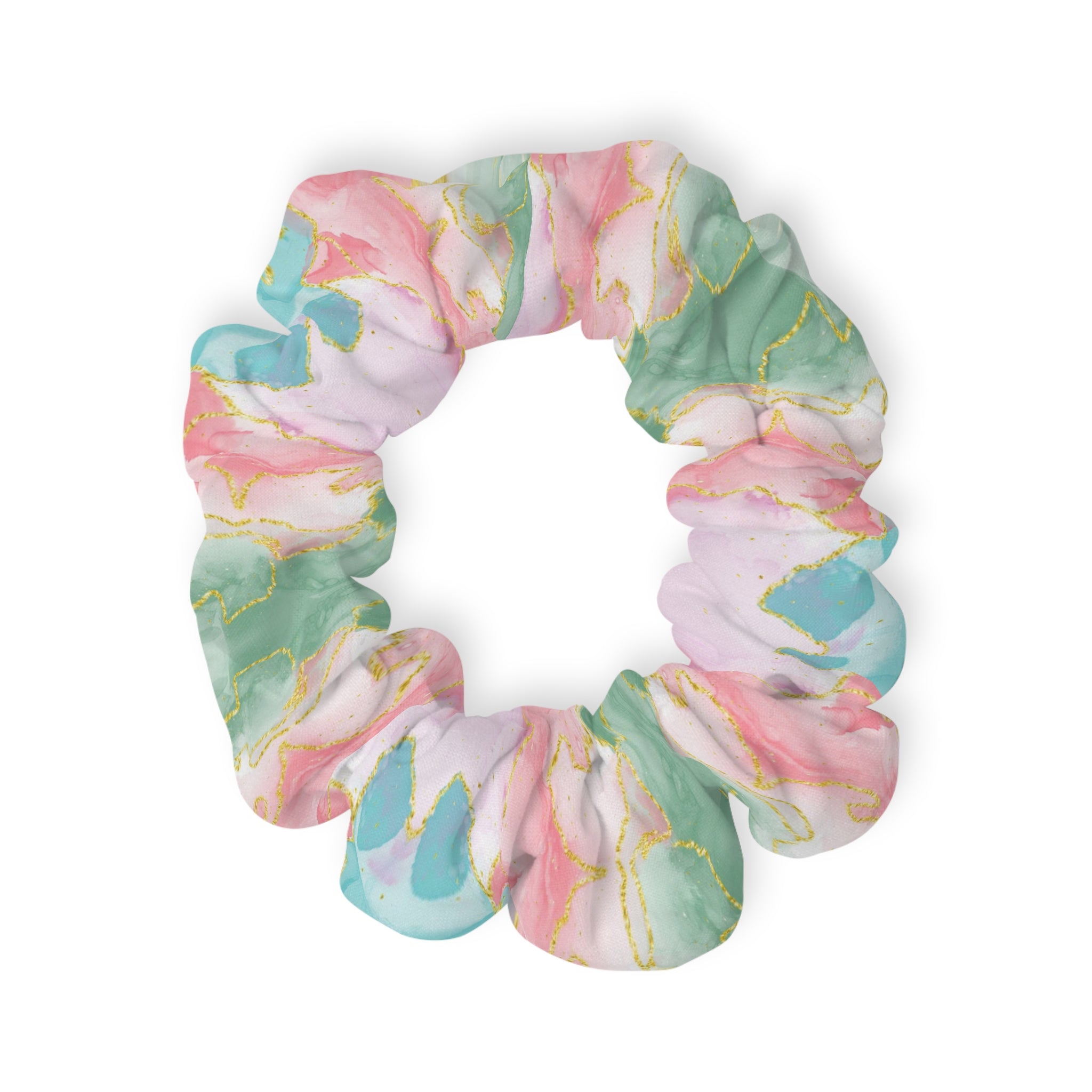 Marble Pattern Scrunchie, Trendy Hair Accessory, Gift for Her, Everyday Wear, Fashionable Ponytail Holder