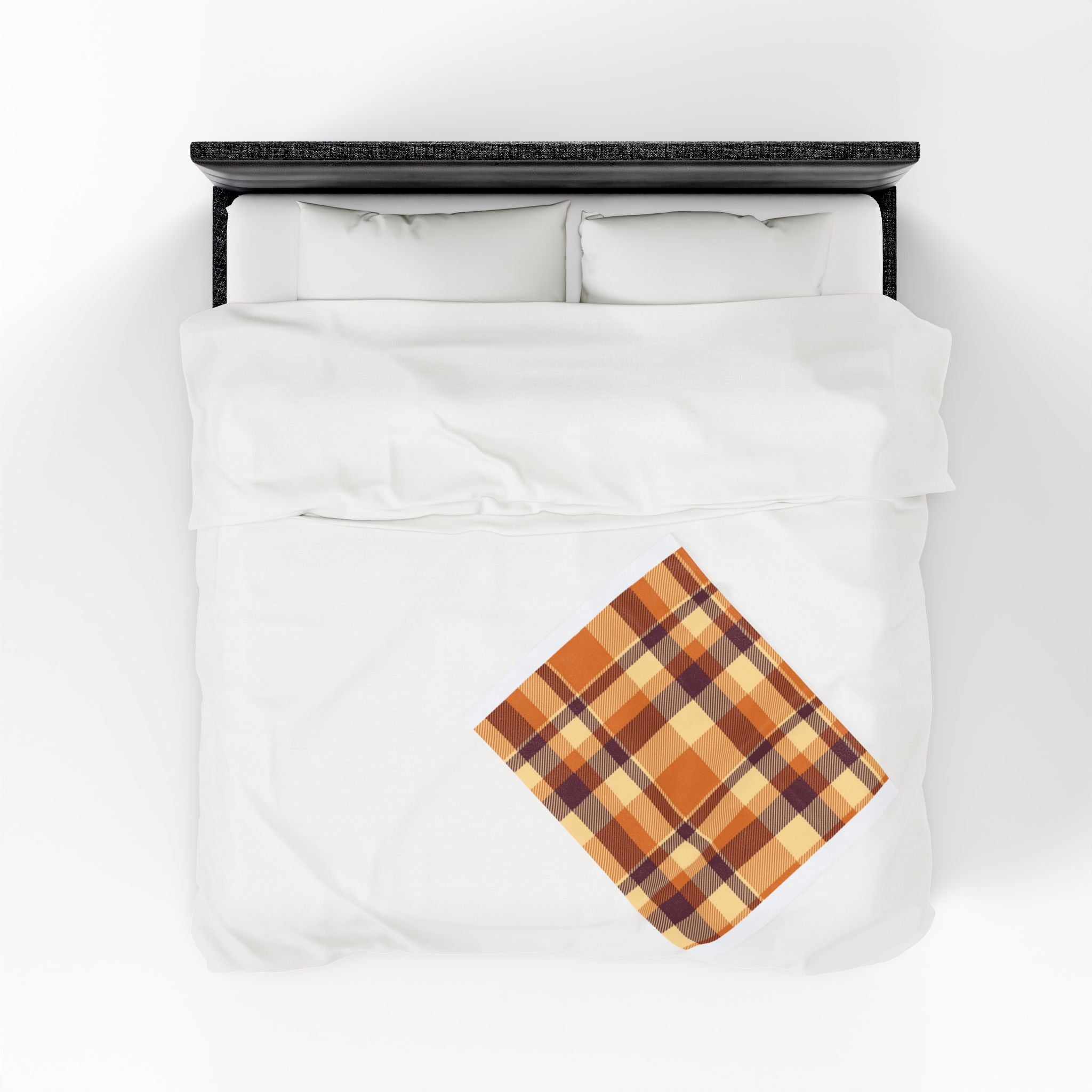 Cozy Plaid Velveteen Plush Blanket | Soft Throw for Fall, Winter, Home Décor, Gifts, Snuggling