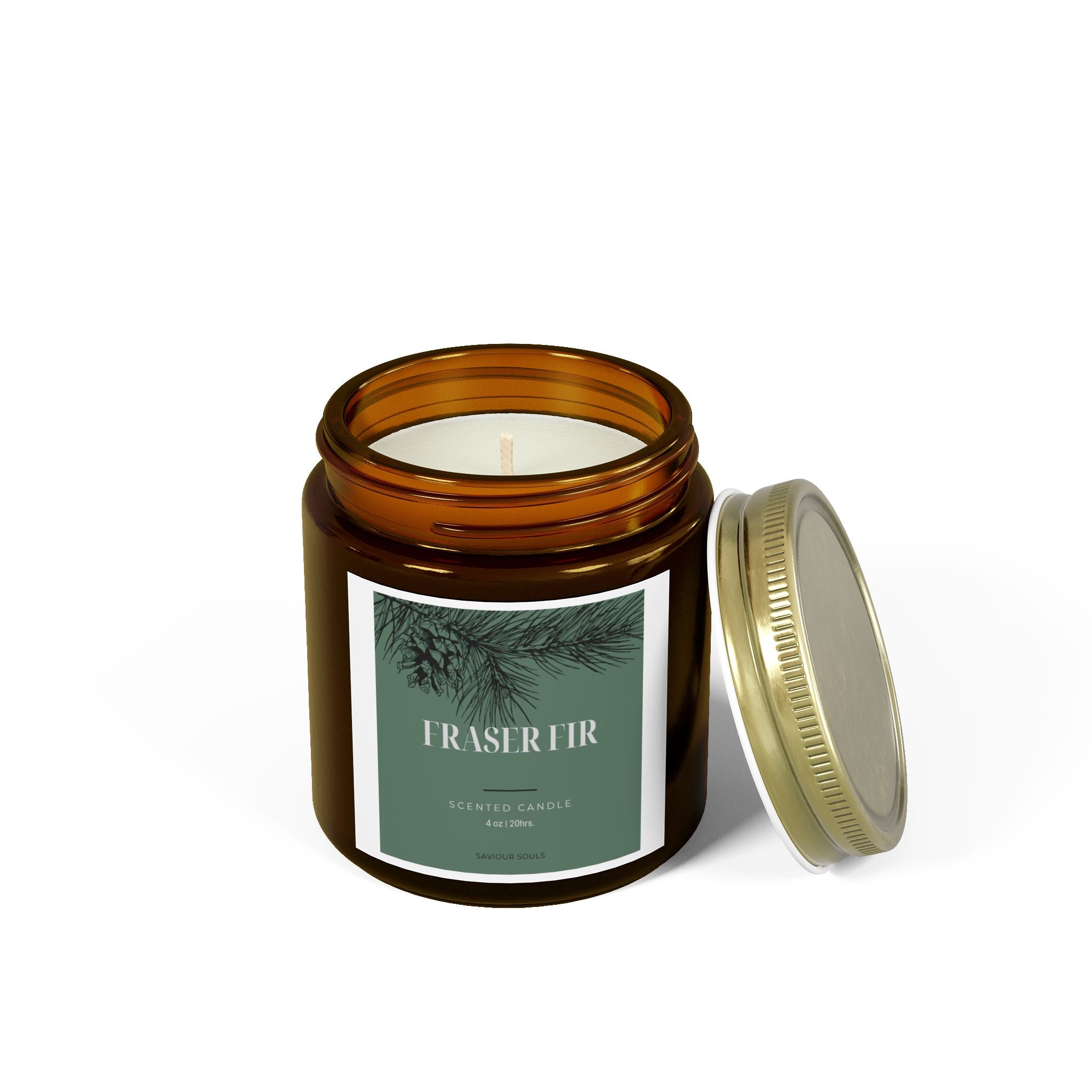 Fraser Fir Scented Candle - Aromatic Gift, Eco-Friendly Home Decor, Cozy Atmosphere, Relaxation, Holiday Candle, Home Fragrance