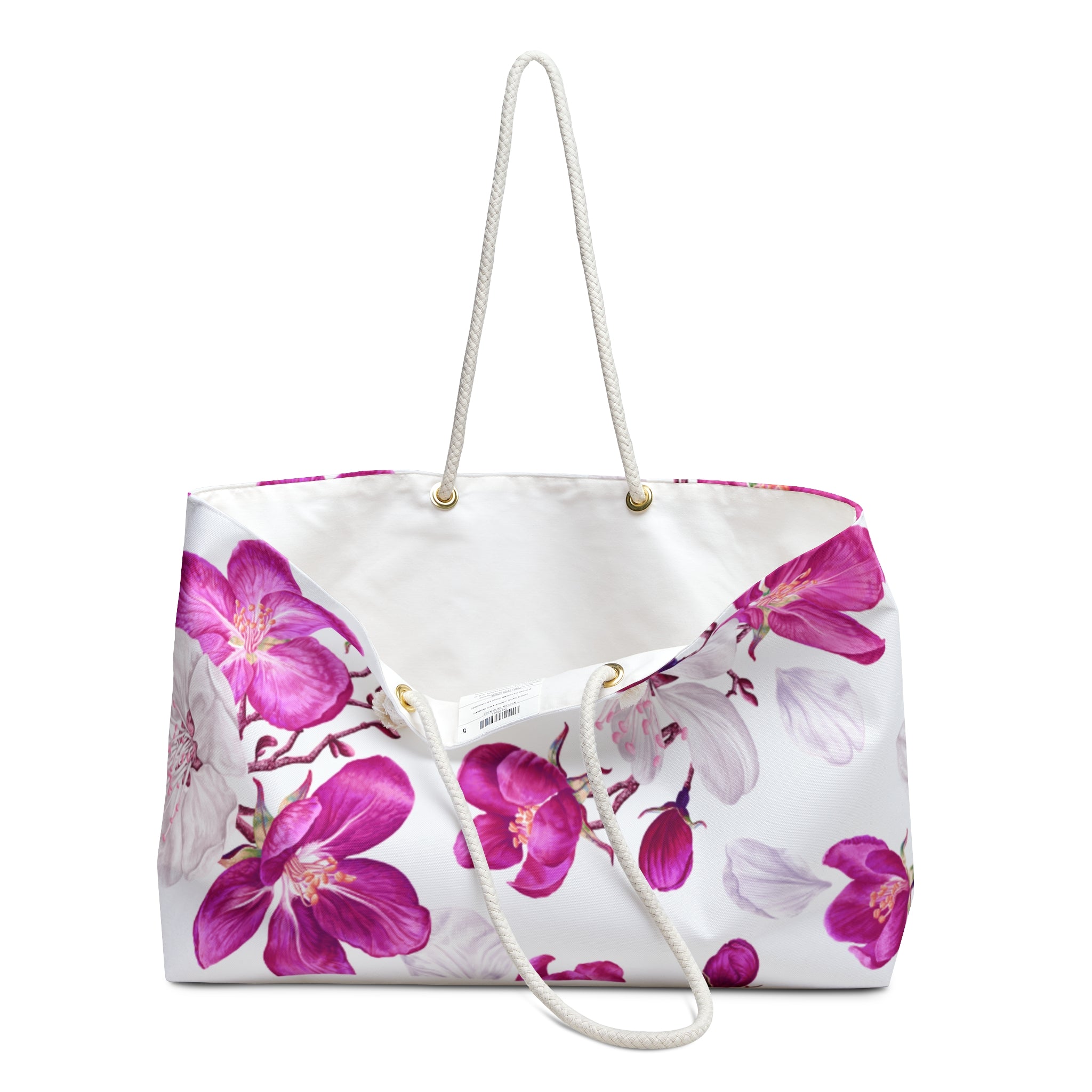 Floral Weekender Bag - Stylish Carryall for Travel, Beach, Gym, Gifts for Her, Floral Tote for Weekend Getaways