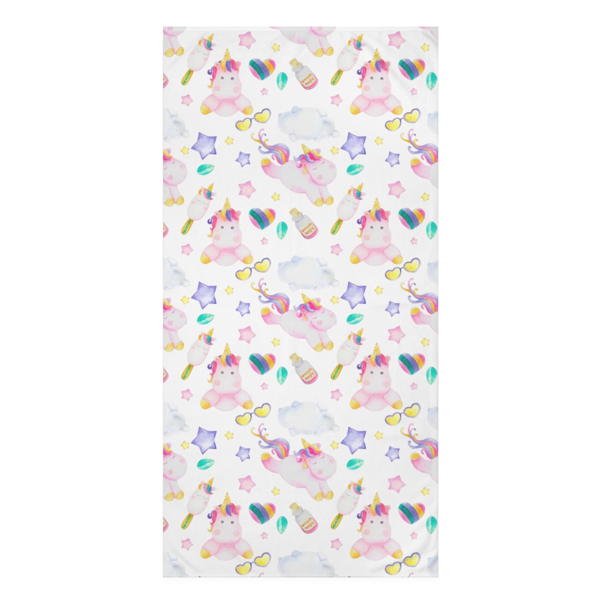 Whimsical Unicorn Mink-Cotton Towel - Soft and Cozy Bathroom Accessory, Perfect for Kids, Gifts, Pool Days, Beach Fun, and Everyday Use