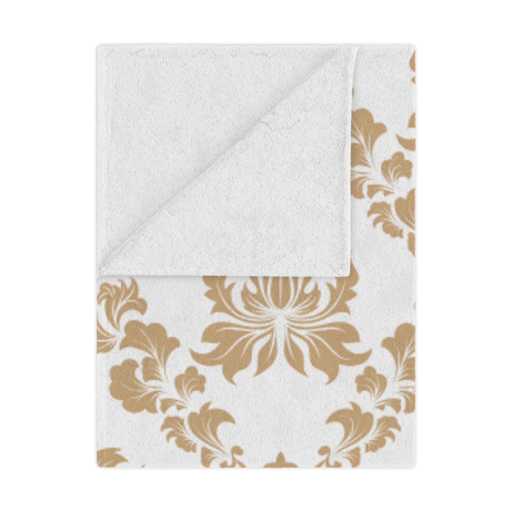 Elegant Floral Minky Blanket, Cozy Throw, Nursery Decor, Wedding Gift, Soft Plush Blanket, Home Decor