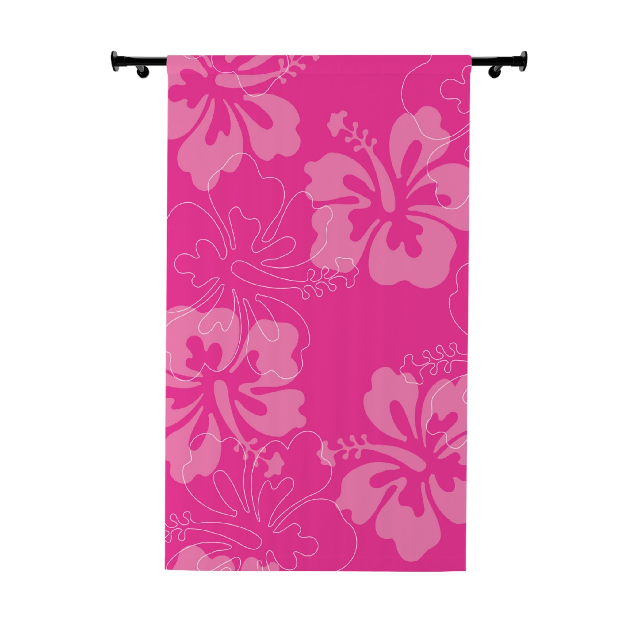 Vibrant Floral Window Curtain - Chic Home Decor, Tropical Vibe, Living Room Accent, Bedroom Elegance, Gift for Housewarming, Summer Theme