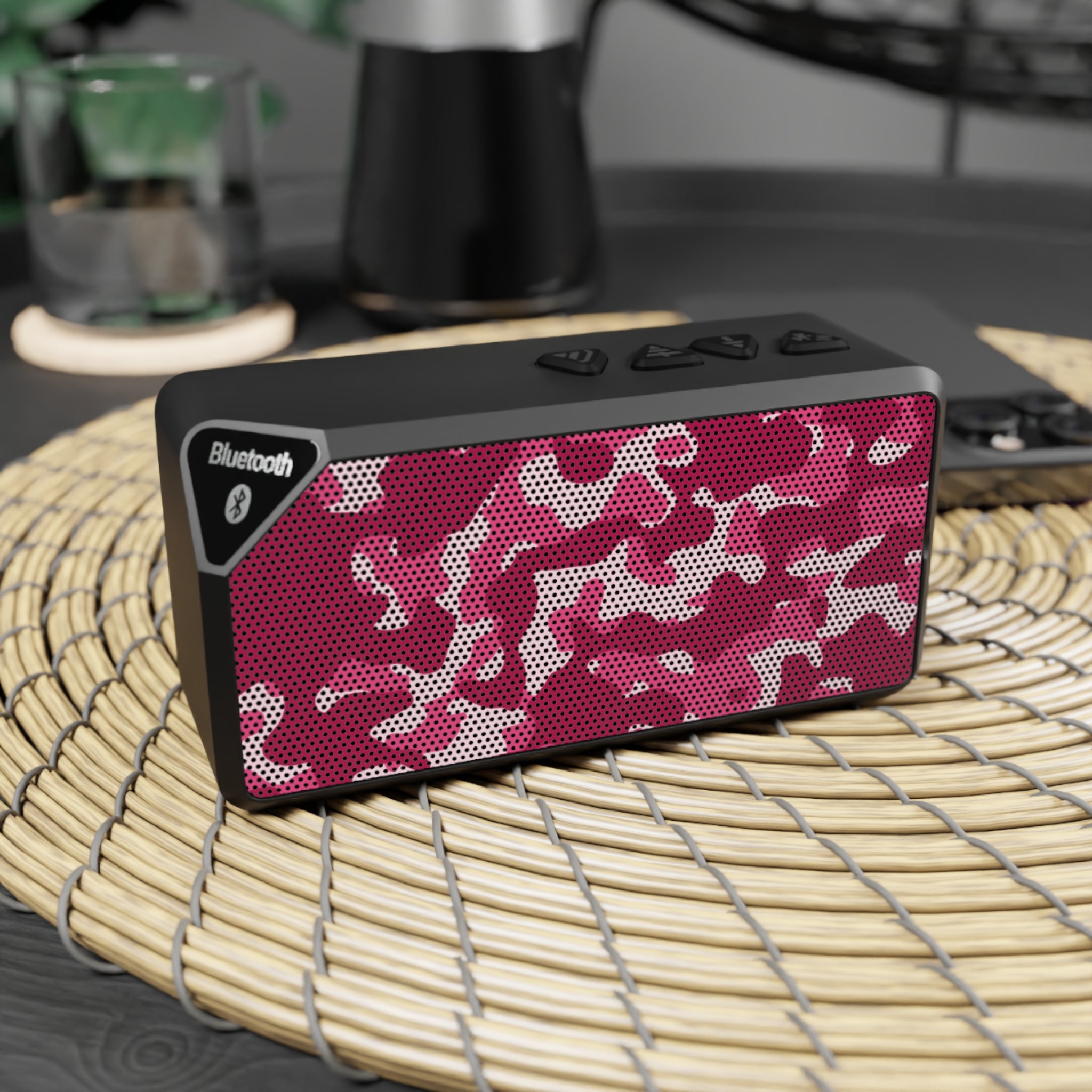 Camouflage Bluetooth Speaker, Portable Speaker, Outdoor Music, Wireless Party Speaker, Gifts for Tech Lovers