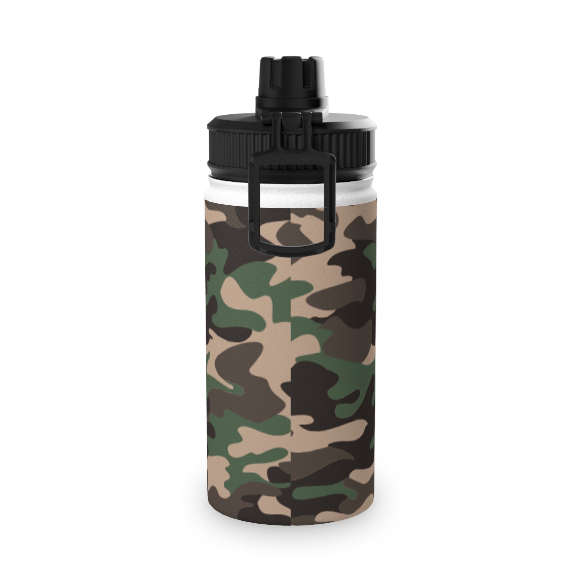 Camo Stainless Steel Water Bottle - Durable, Sporty Hydration, Travel Friendly, Outdoor Adventures, Fitness, Gifts