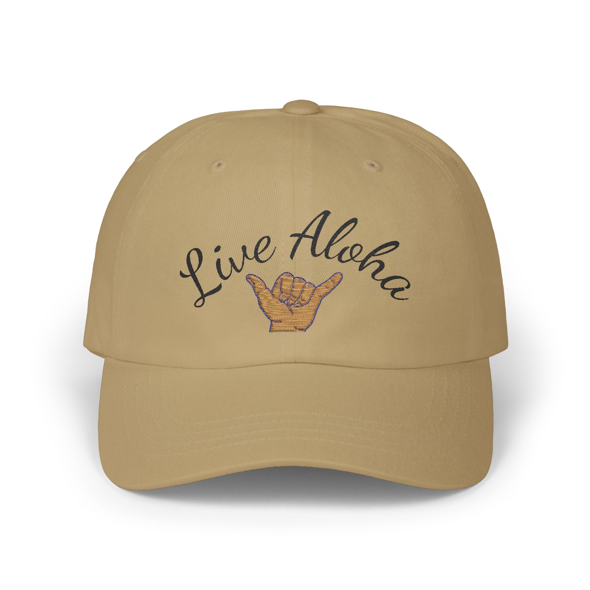 Live Aloha Classic Dad Cap - Beach Vibes, Casual Style, Outdoor Adventures, Gift for Dad, Summer Sunshine
