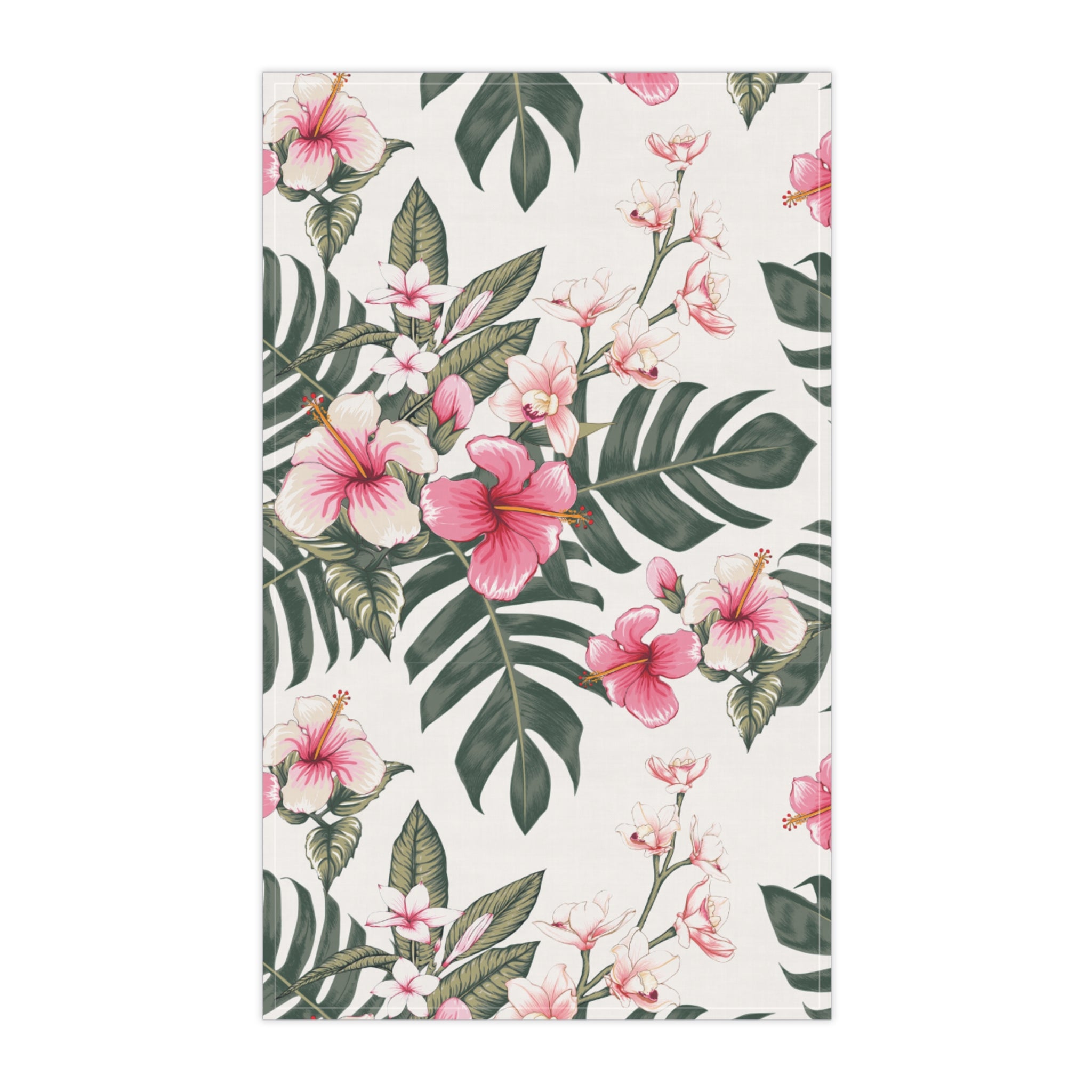 Tropical Floral Tea Towels, Kitchen Decor, Gift for Her, Housewarming, Summer Vibes, Botanical Home Accessories
