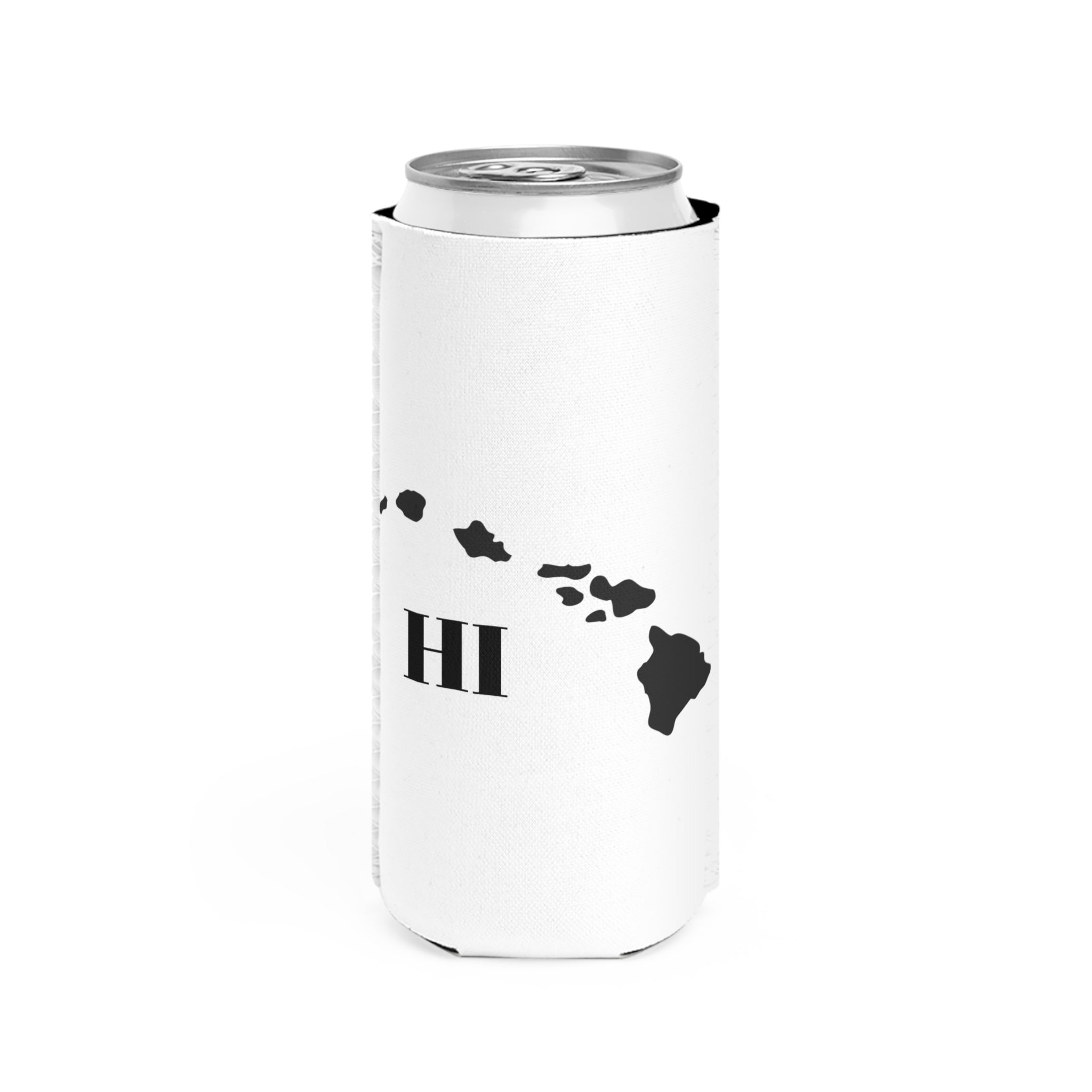Hawaiian Slim Can Cooler - Perfect for Beach Days, BBQs, and Parties, Unique Gifts, Tropical Vibe