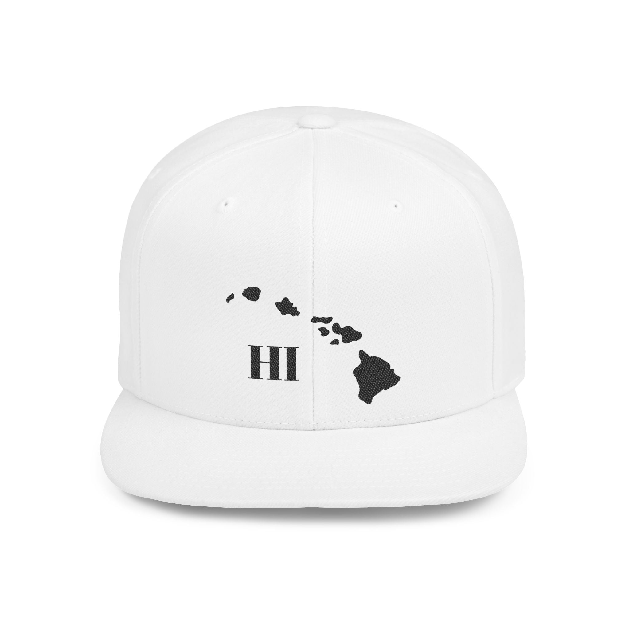 Hawaii Flat Bill Snapback Hat, Stylish Cap, Beachwear Accessory, Gift for Travelers, Unisex Outdoor Headwear