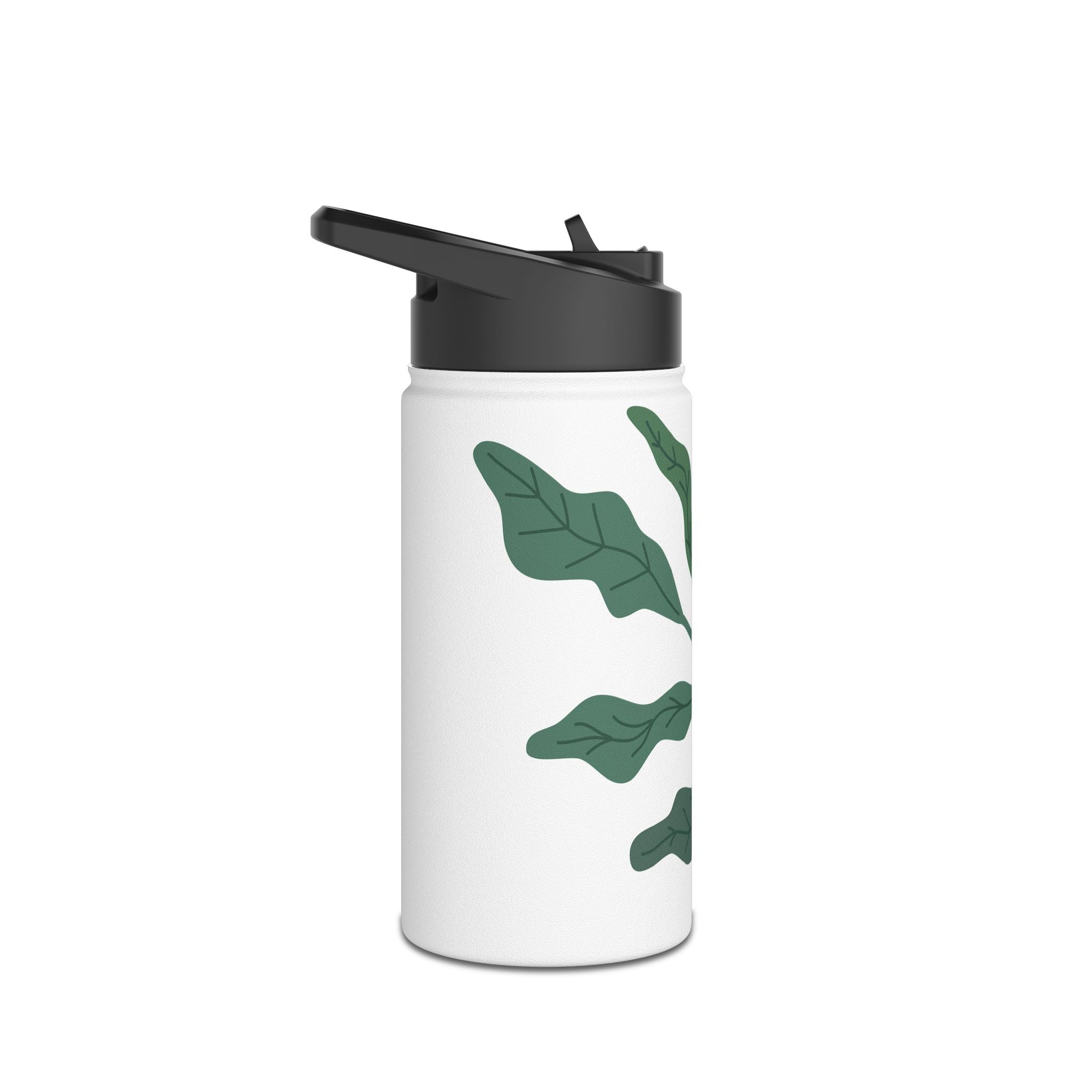 Water Bottle, Standard Lid, Tropical Island Design - Stainless Steel, Reusable, Eco-Friendly, Leakproof, Outdoor Travel Mug