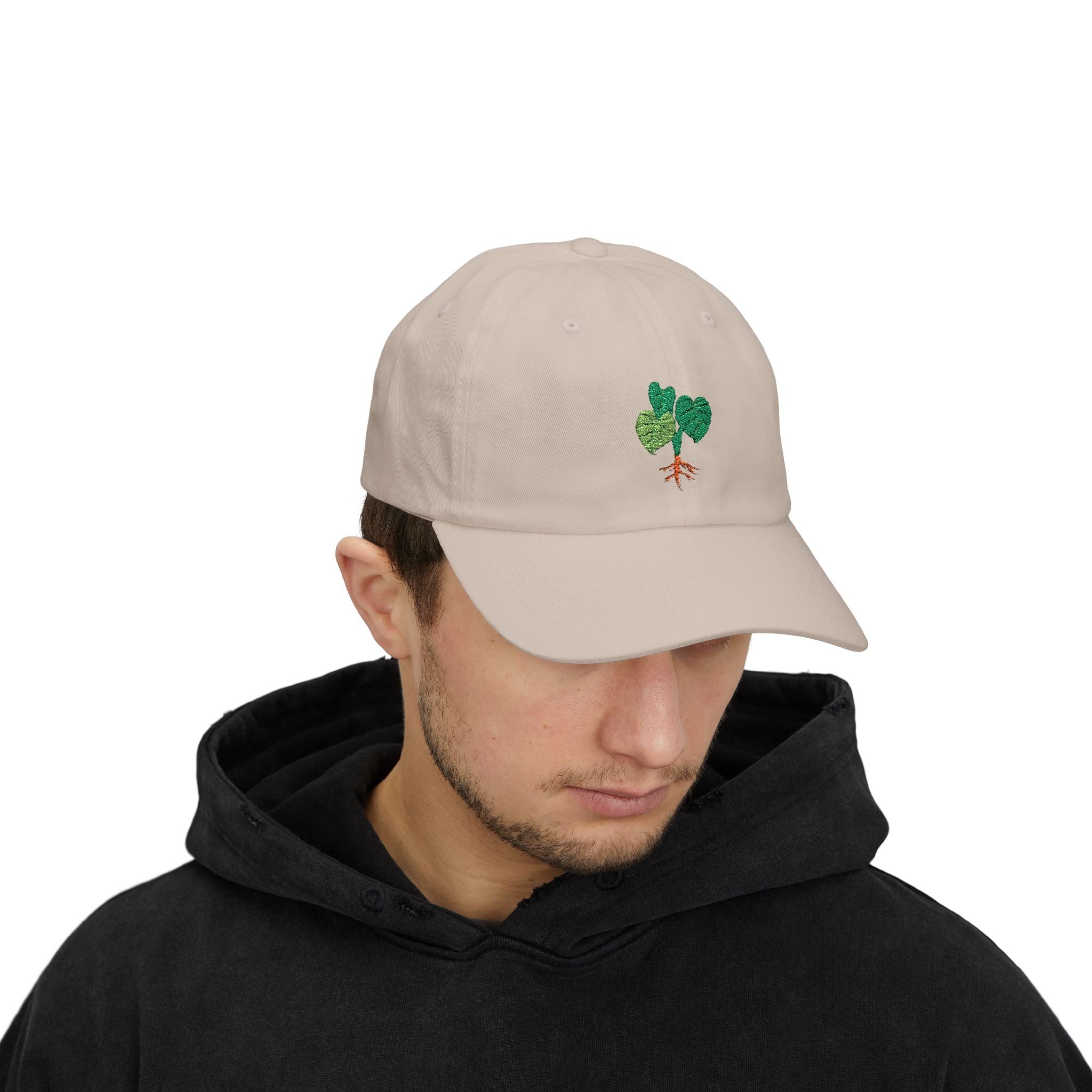 Kalo(taro leaf) Classic Dad Cap | Casual Green Leaf Hat, Gift for Dads, Gardening Enthusiasts, Outdoor Lovers, Eco-Friendly Fashion