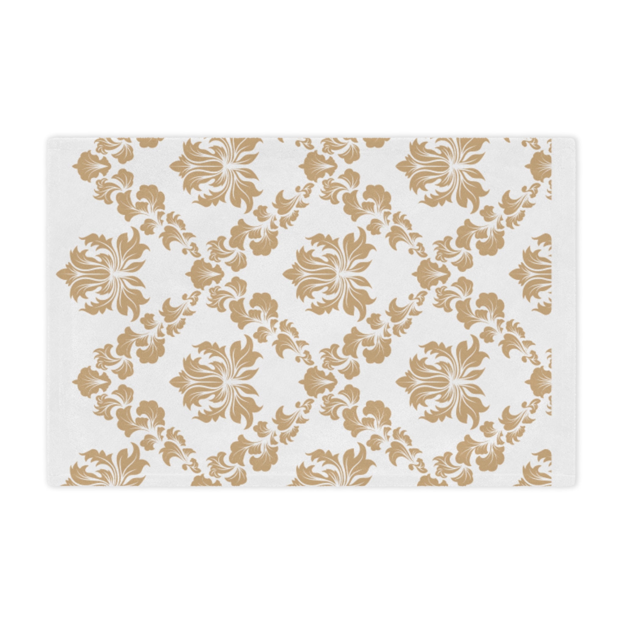 Elegant Floral Minky Blanket, Cozy Throw, Nursery Decor, Wedding Gift, Soft Plush Blanket, Home Decor