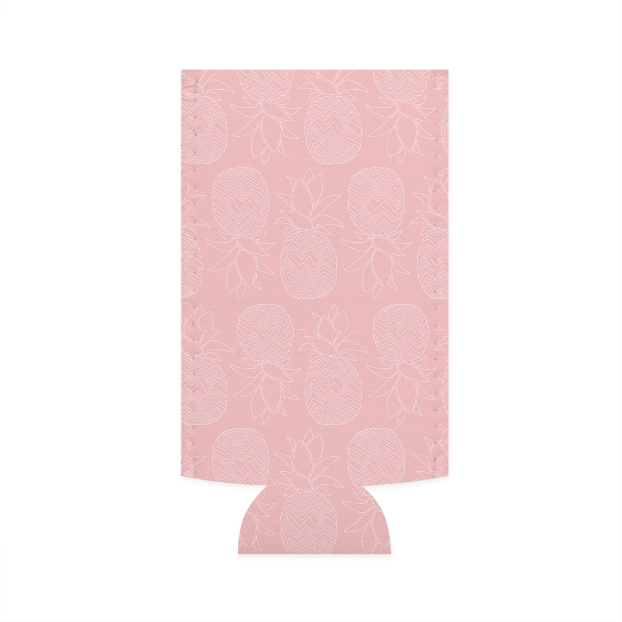 Pink Pineapple Slim Can Cooler - Perfect for Summer BBQs, Beach Days, and Tropical Parties, Gift for Birthdays, Outdoor Events, Picnics