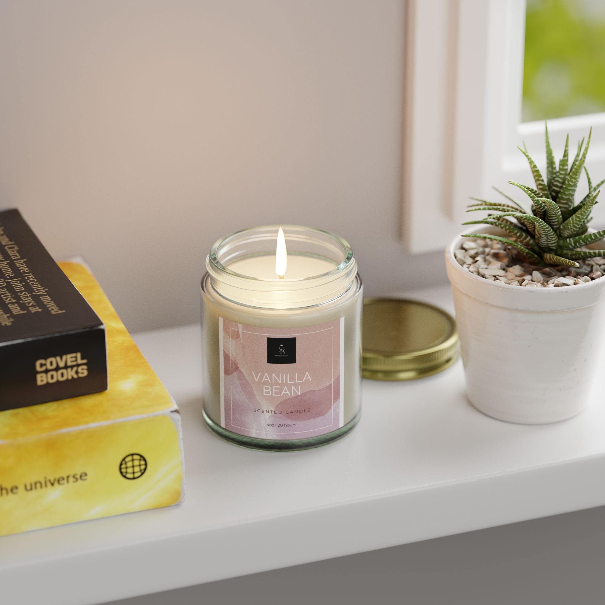Vanilla Bean Scented Candles - Perfect for Relaxation, Gifts, Home Decor, Self-Care, Aromatherapy