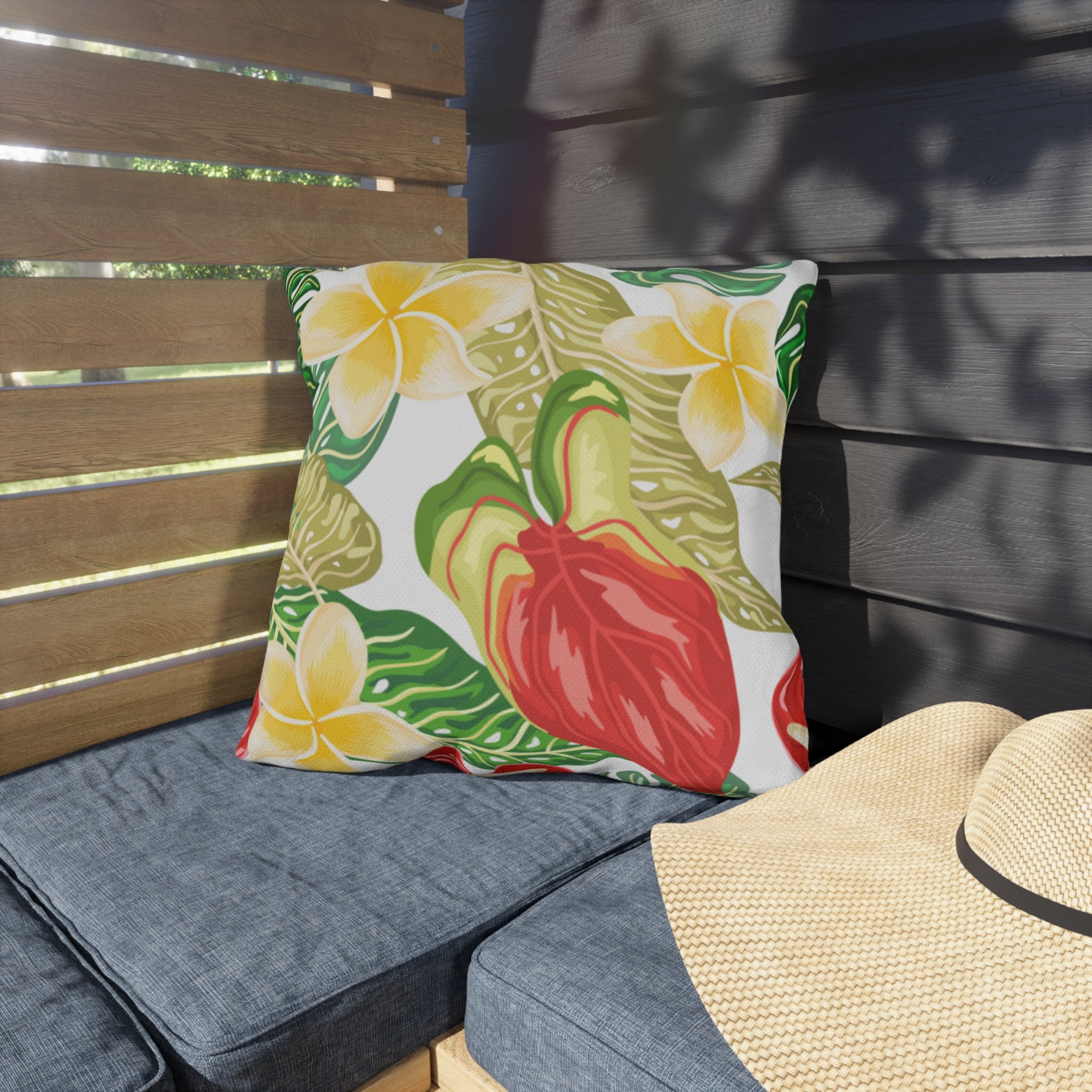 Vibrant Tropical Outdoor Pillows, Garden Decor, Summer Vibes, Patio Cushion, Nature Lover Gift, Outdoor Living Accents
