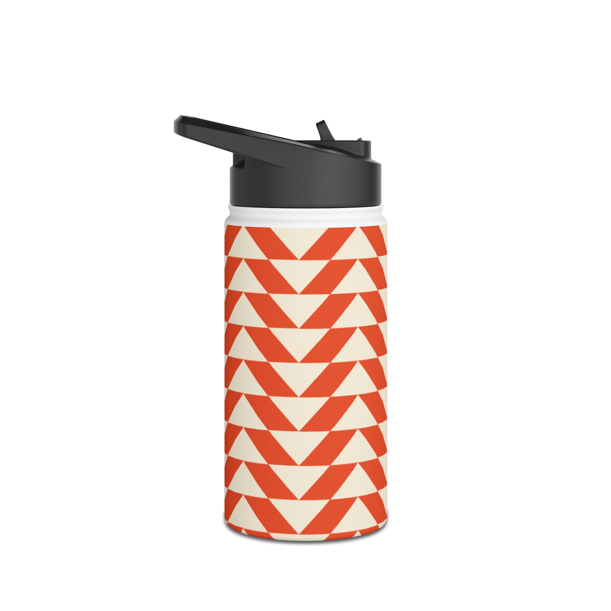 Geometric Motivational Stainless Steel Water Bottle, Hydration Gift, Travel Mug, Reusable Water Container, Eco-Friendly Outdoor Bottle