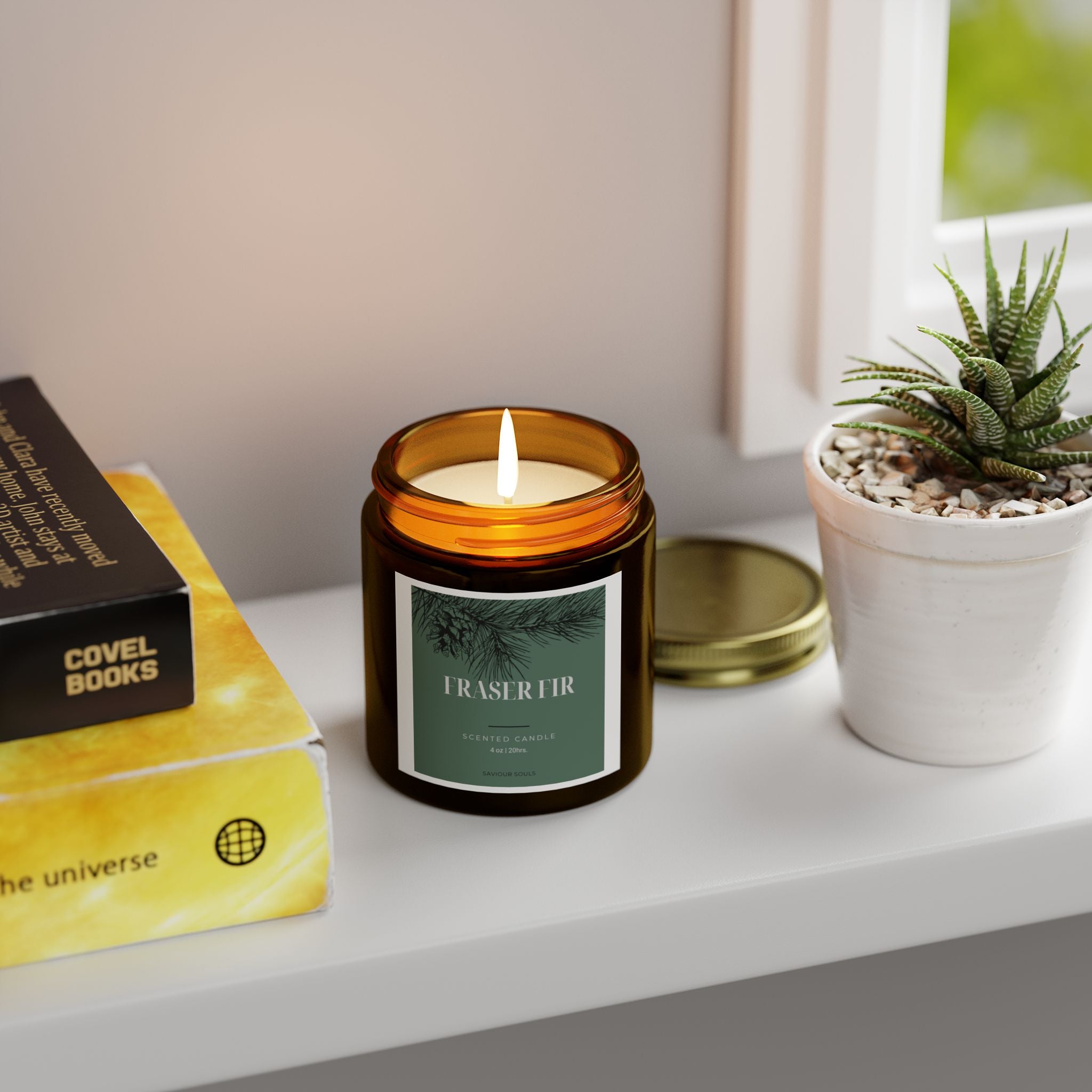 Fraser Fir Scented Candle - Aromatic Gift, Eco-Friendly Home Decor, Cozy Atmosphere, Relaxation, Holiday Candle, Home Fragrance