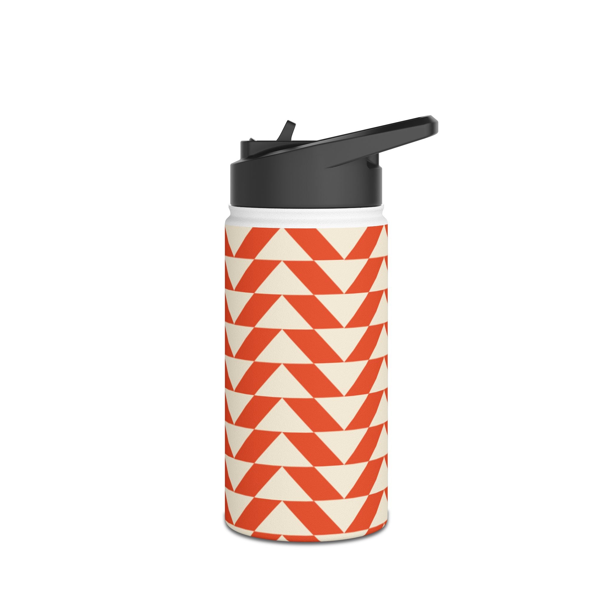 Geometric Motivational Stainless Steel Water Bottle, Hydration Gift, Travel Mug, Reusable Water Container, Eco-Friendly Outdoor Bottle