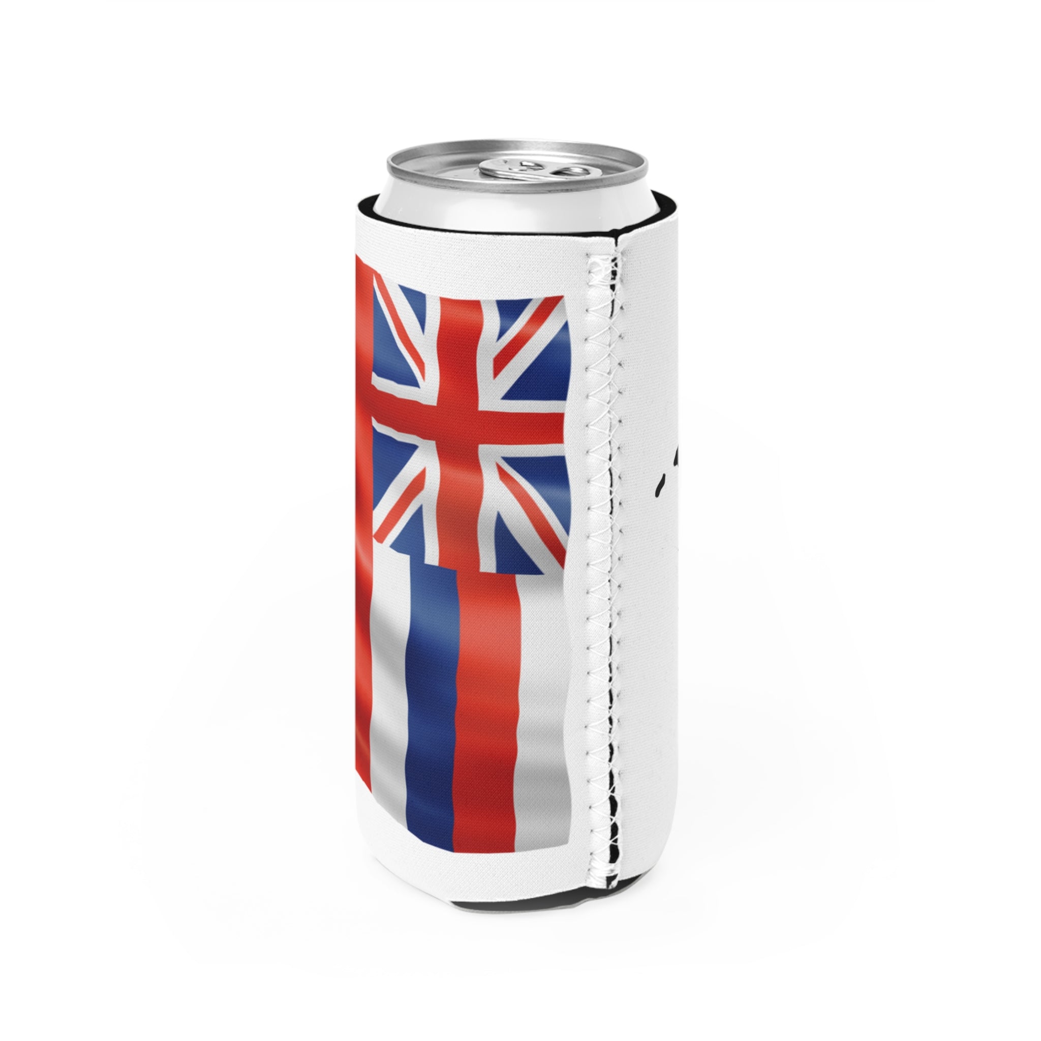 Hawaiian Slim Can Cooler - Perfect for Beach Days, BBQs, and Parties, Unique Gifts, Tropical Vibe