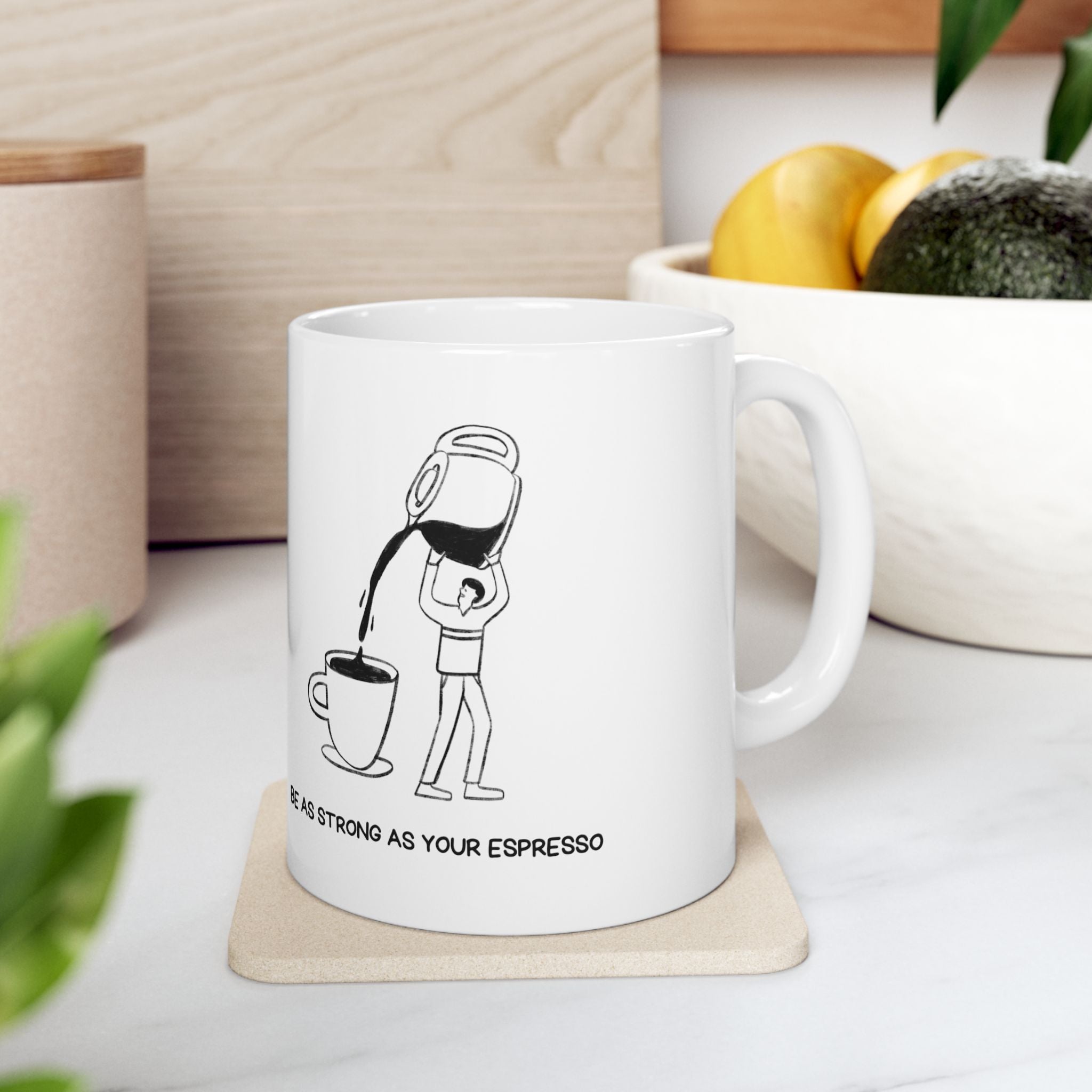 Coffee Lover's Ceramic Mug - Inspirational Drinkware - Perfect Gift for Birthdays, Holidays, Office Decor, Funny Quotes, Home Use
