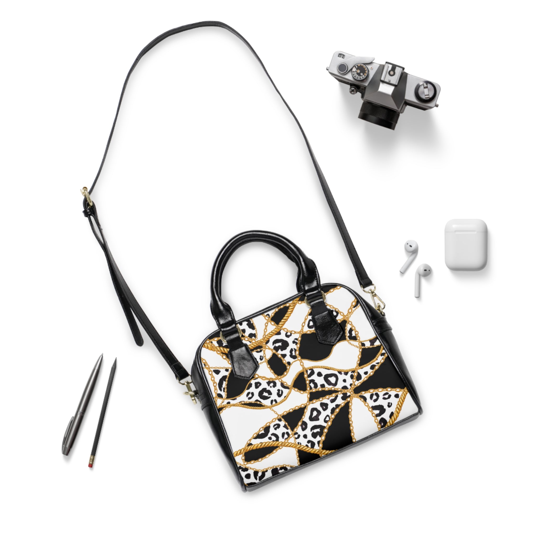 Stylish Leopard Print Shoulder Handbag, Trendy Tote, Everyday Purse, Gift for Her, Fashionable Shoulder Bag