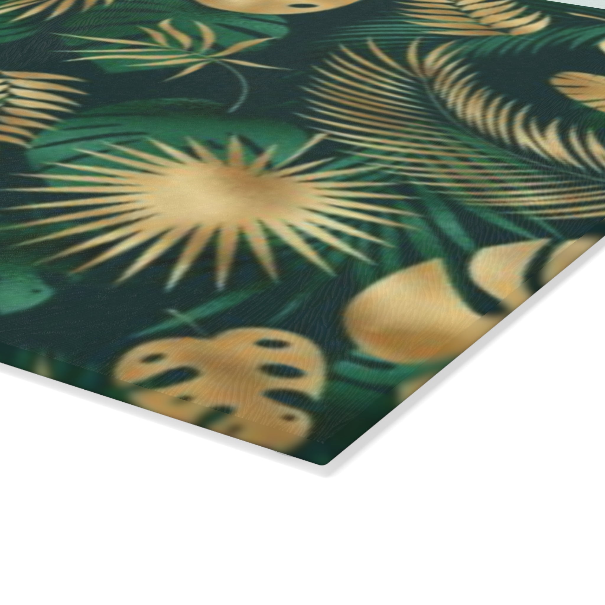 Hawaiian Tropical Monstera Leaf Glass Cutting Board, Kitchen Decor, Gift for Chefs, Wedding Registry, Home Spices, Elegant Cookware