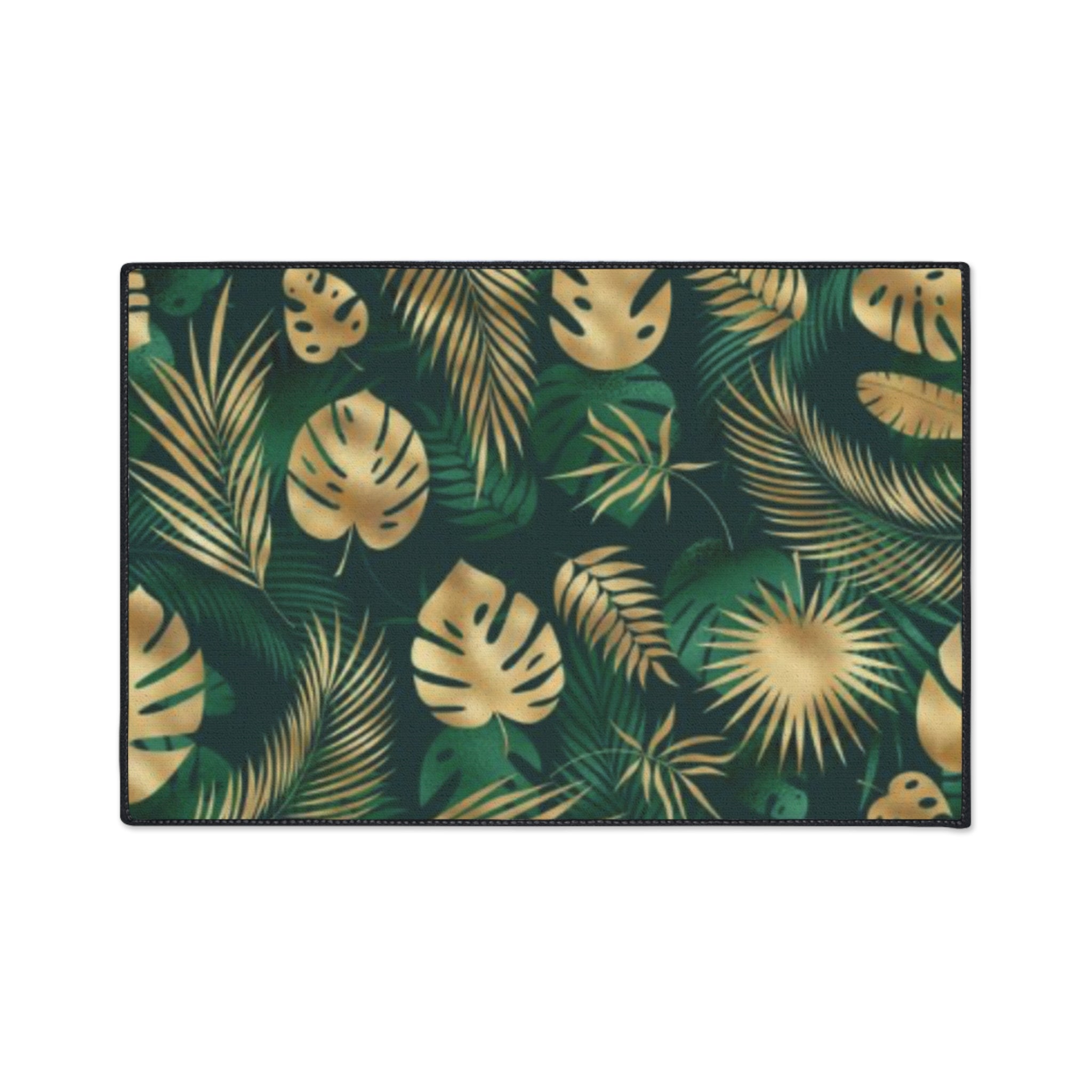 Hawaiian Tropical Monstera Leaf Floor Mat - Heavy Duty Welcome Mat, Indoor Outdoor Rug, Home Decor, Gift for Housewarming, Summer Vibes