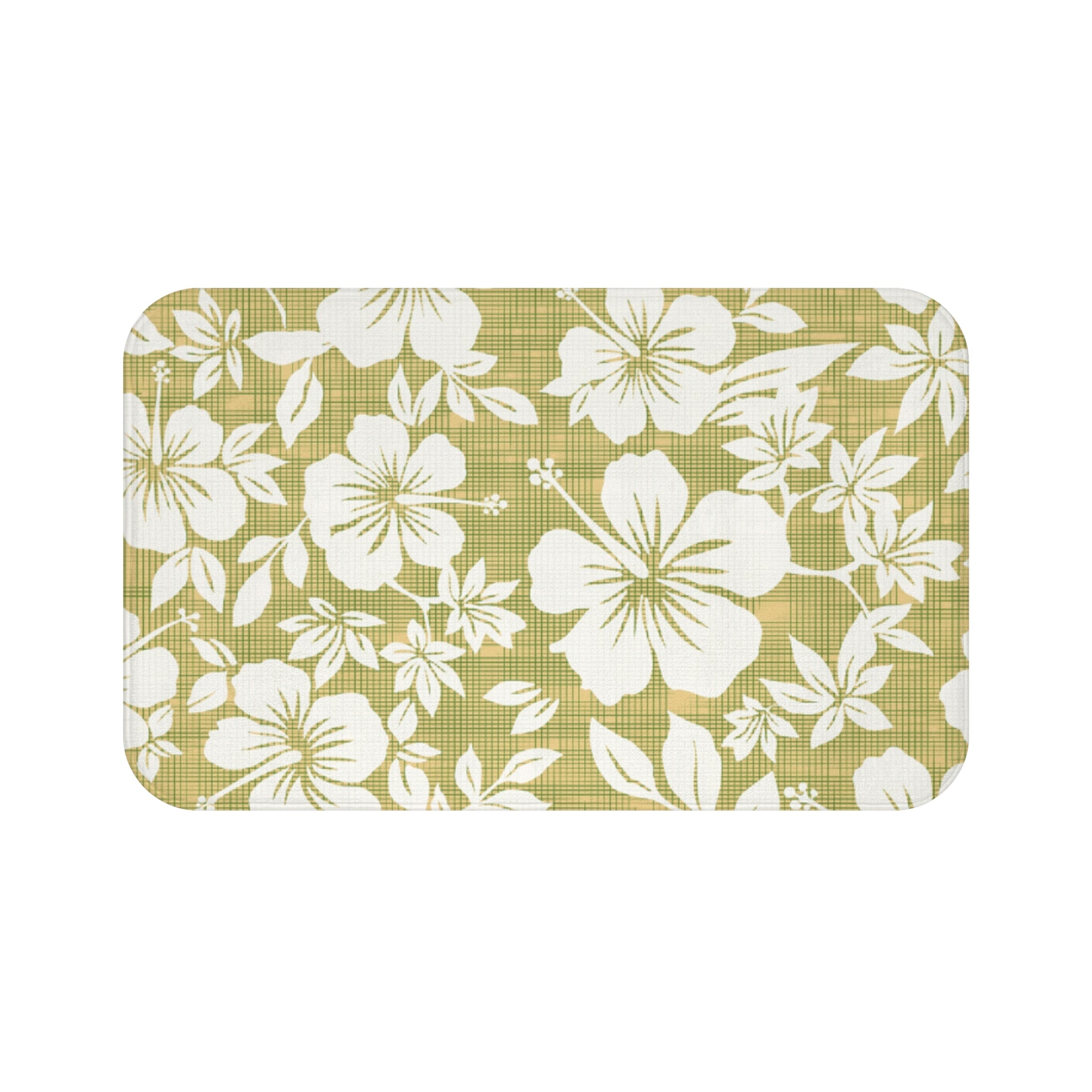 Botanical Bath Mat, Floral Bathroom Decor, Tropical Bath Rug, Home Spa Essentials, Gift for Her, Spring Decor