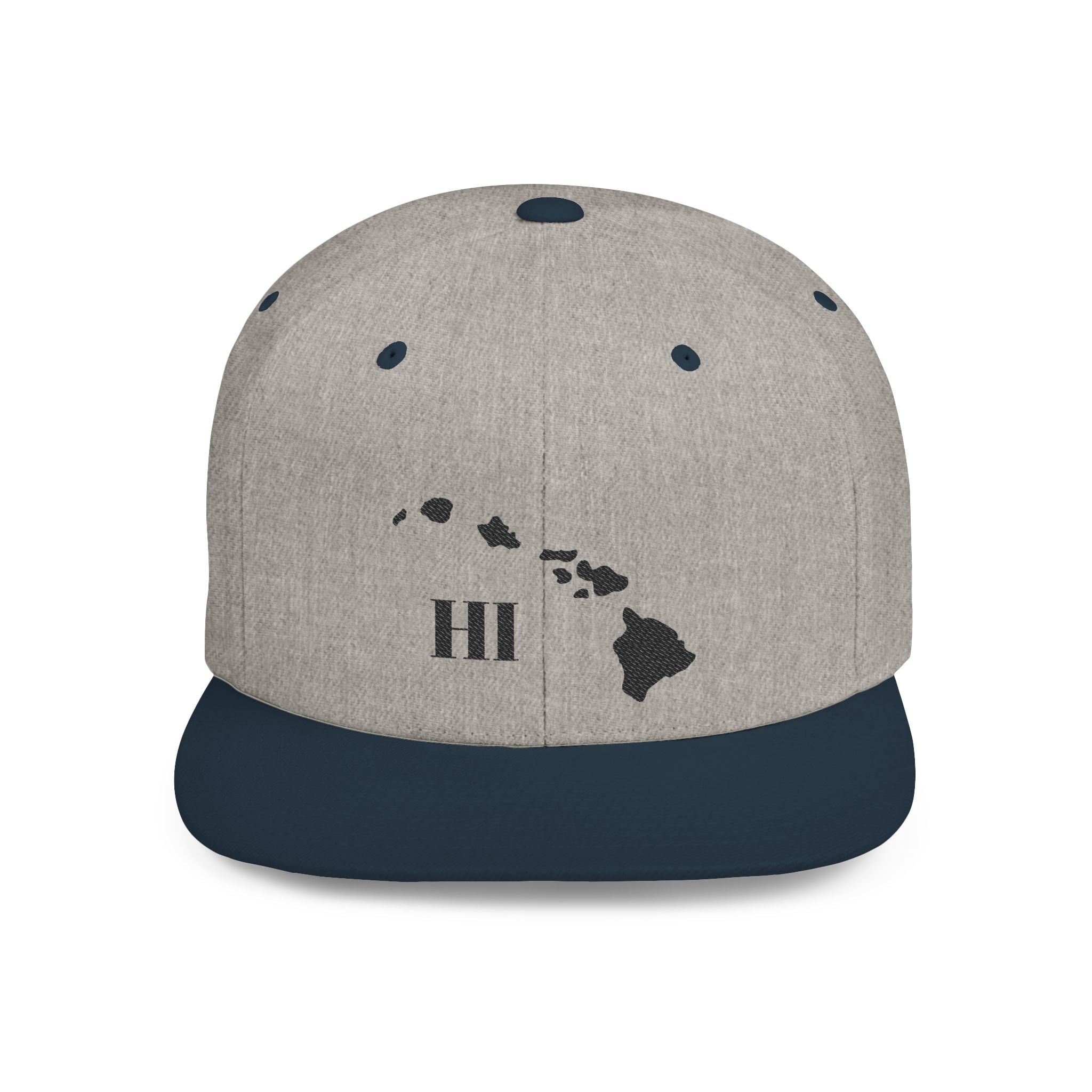 Hawaii Flat Bill Snapback Hat, Stylish Cap, Beachwear Accessory, Gift for Travelers, Unisex Outdoor Headwear