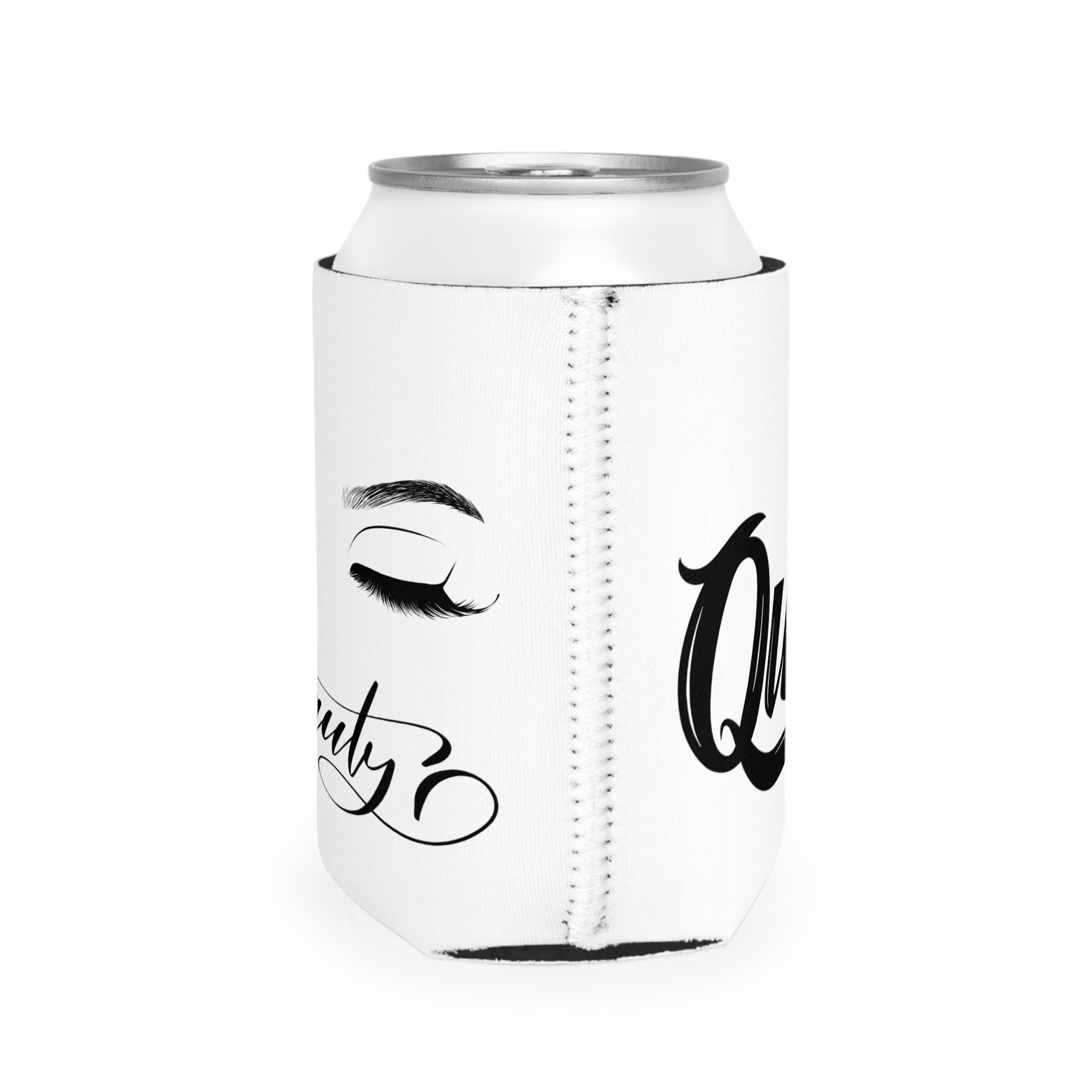 Stylish Can Cooler Sleeve, Party Fun Drink Accessory, Gift for Her, Queen and Beauty Designs, Summer Events, Outdoor Parties, Barbecues
