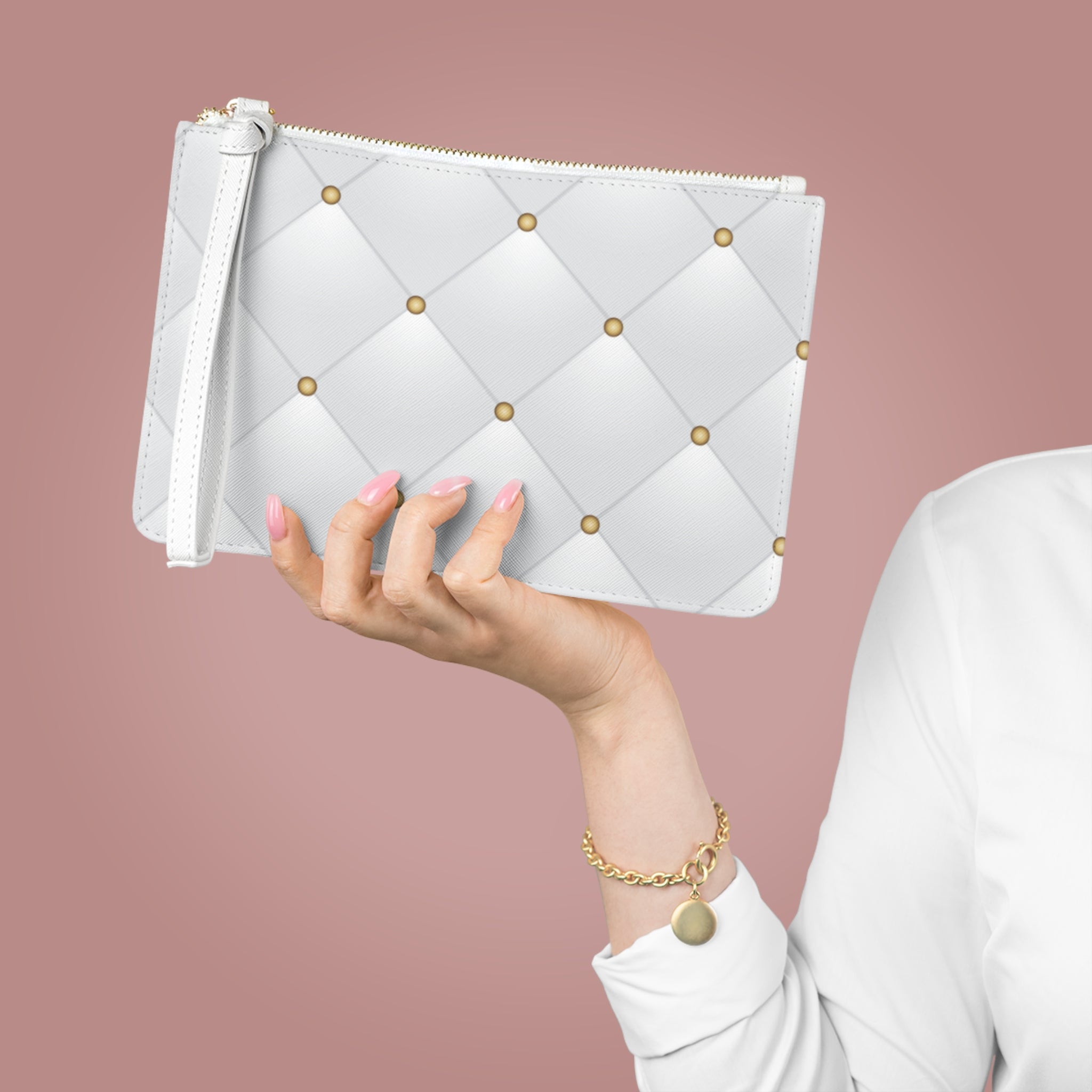 Elegant Quilted Clutch Bag | Versatile Purse for Night Out, Wedding, Party, Gift