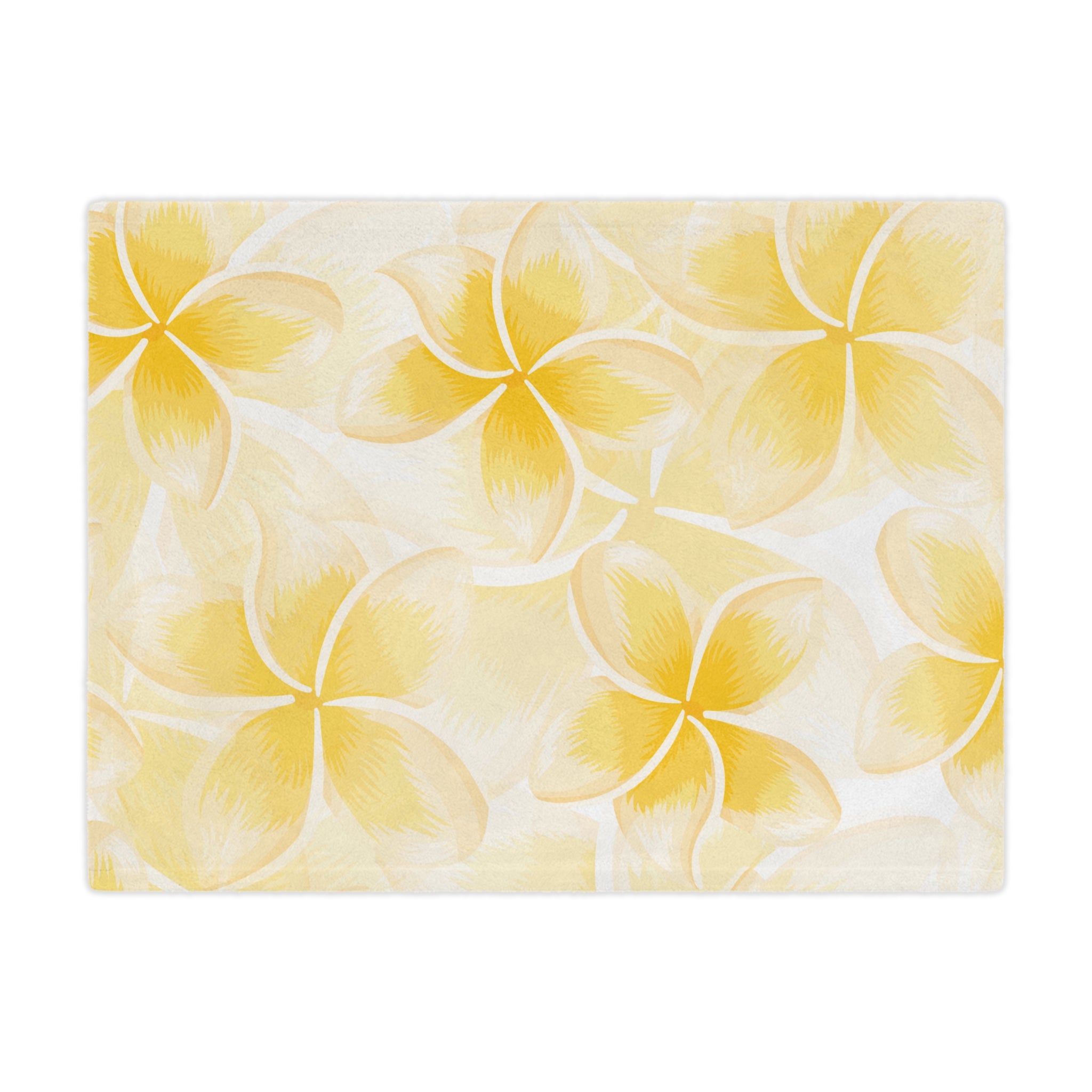 Sunny Floral Velveteen Blanket | Cozy Home Decor, Gift for Her, Summer Vibes, Lounge Throw, Baby Shower Essentials