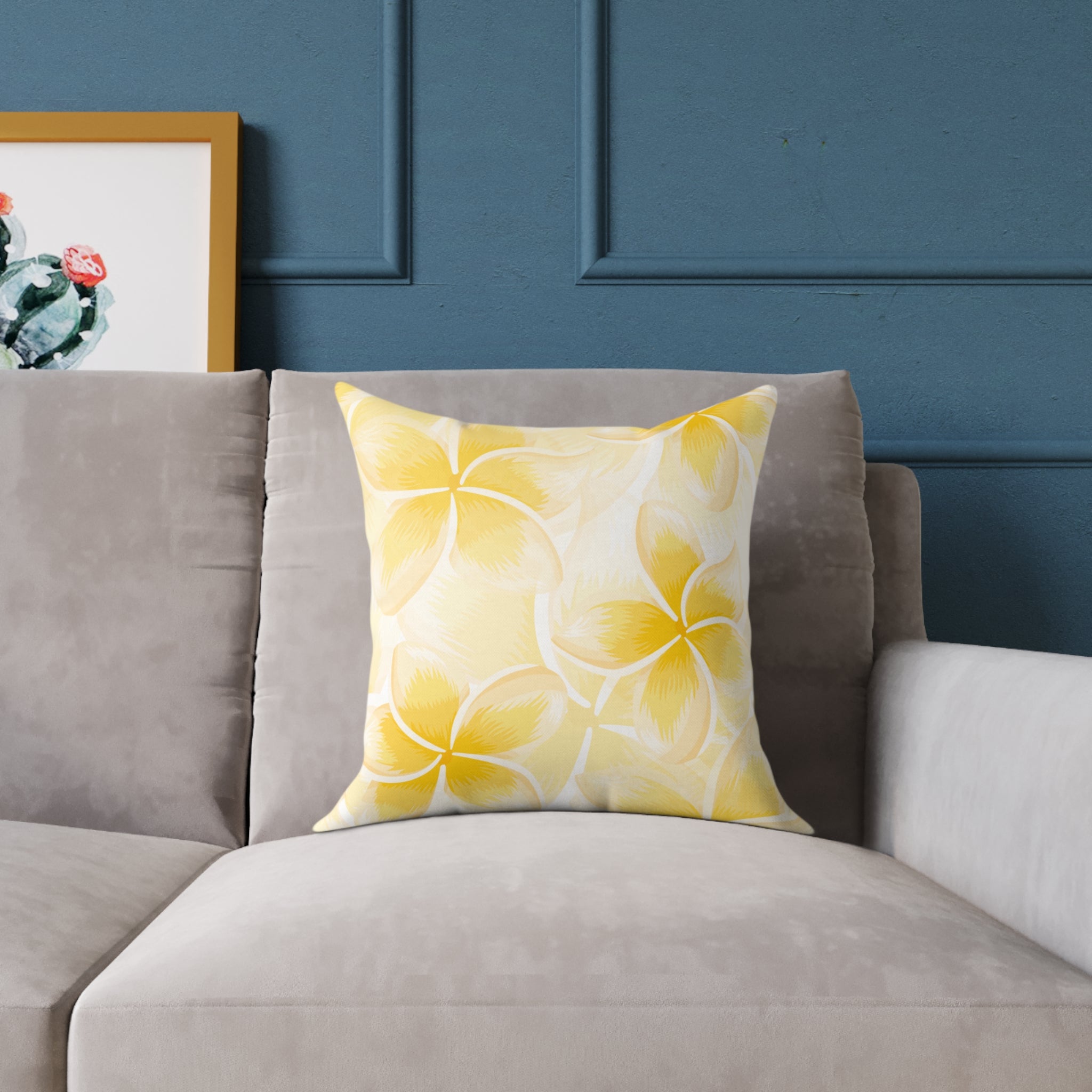 Bright Floral Decorative Pillow, Cozy Home Accent, Gift for Her, Summer Vibes, Living Room Decor, Soft Cushion
