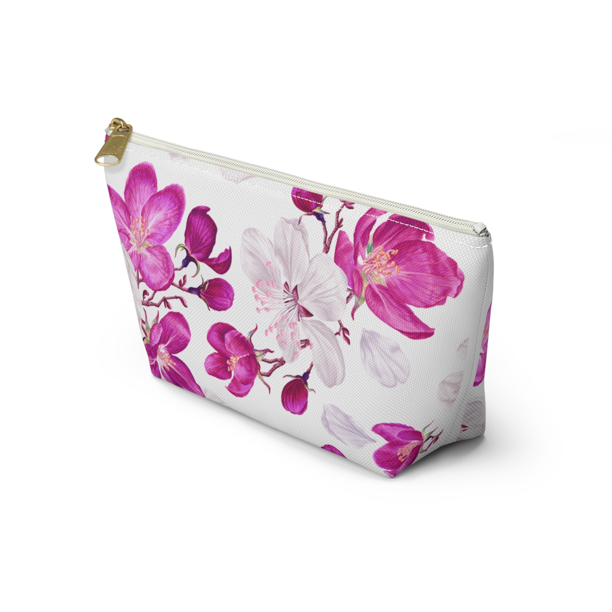 Floral Accessory Pouch | Makeup Bag, Travel Organizer, Gift for Her, Spring Accessories, Pink Flower Pouch