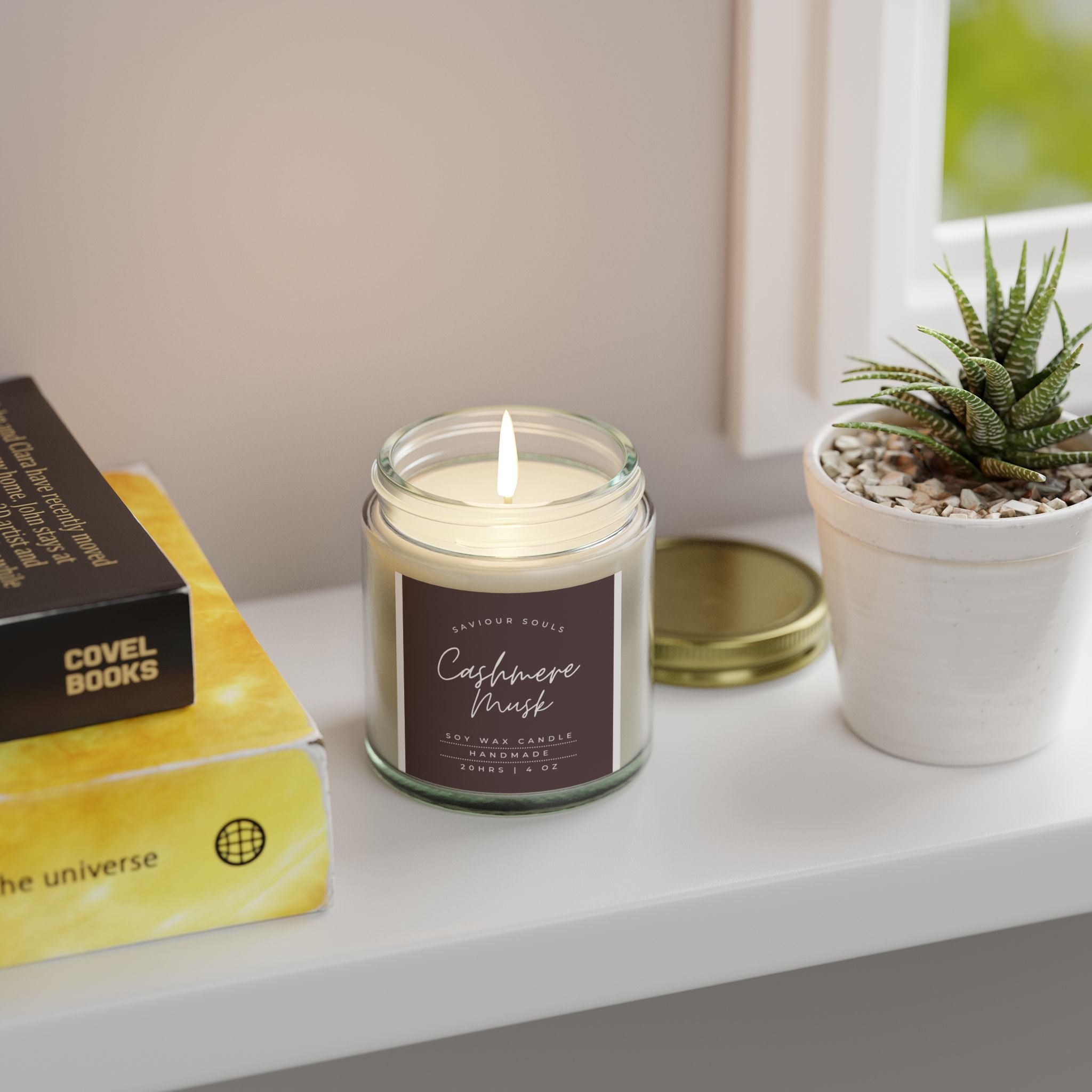 Coconut Apricot Scented Candles, Hand-Poured Home Fragrance, Relaxing Gifts, Spa Candles, Cozy Decor
