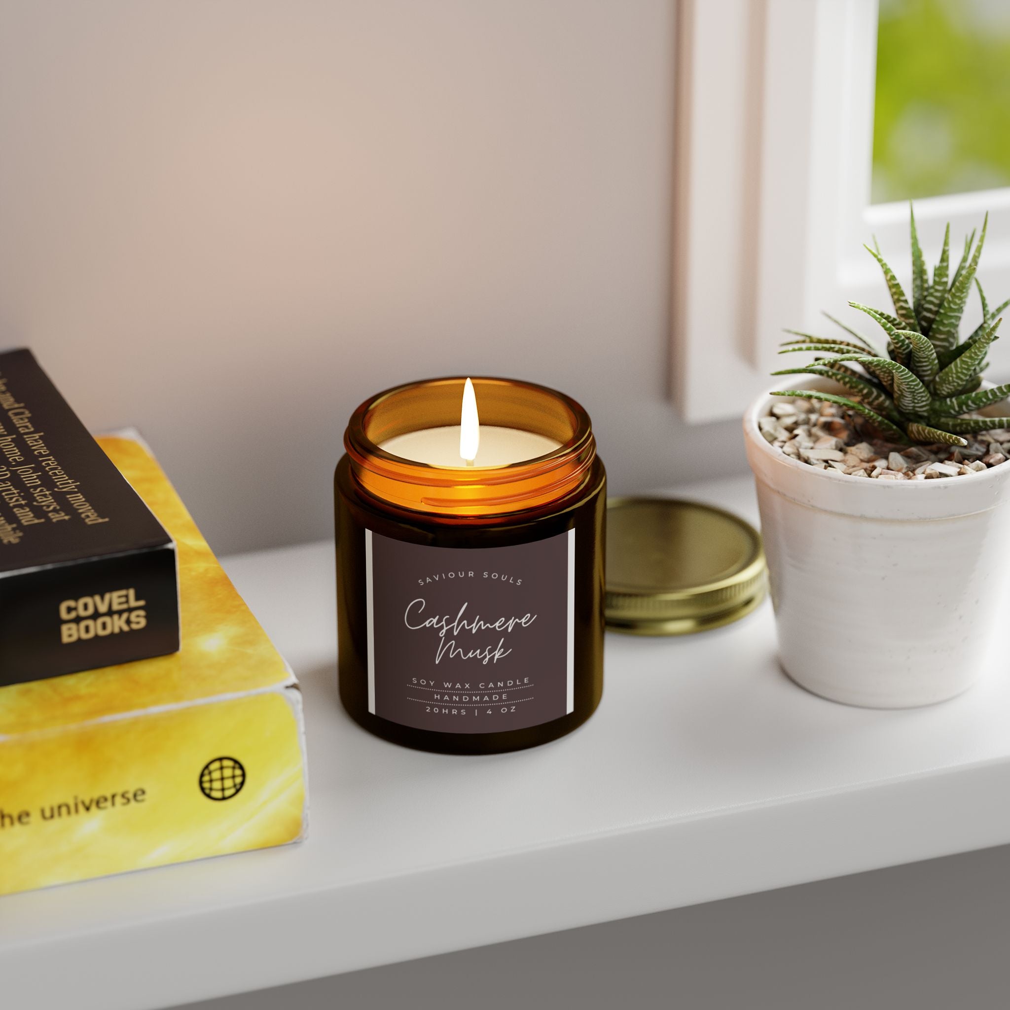Coconut Apricot Scented Candles, Hand-Poured Home Fragrance, Relaxing Gifts, Spa Candles, Cozy Decor