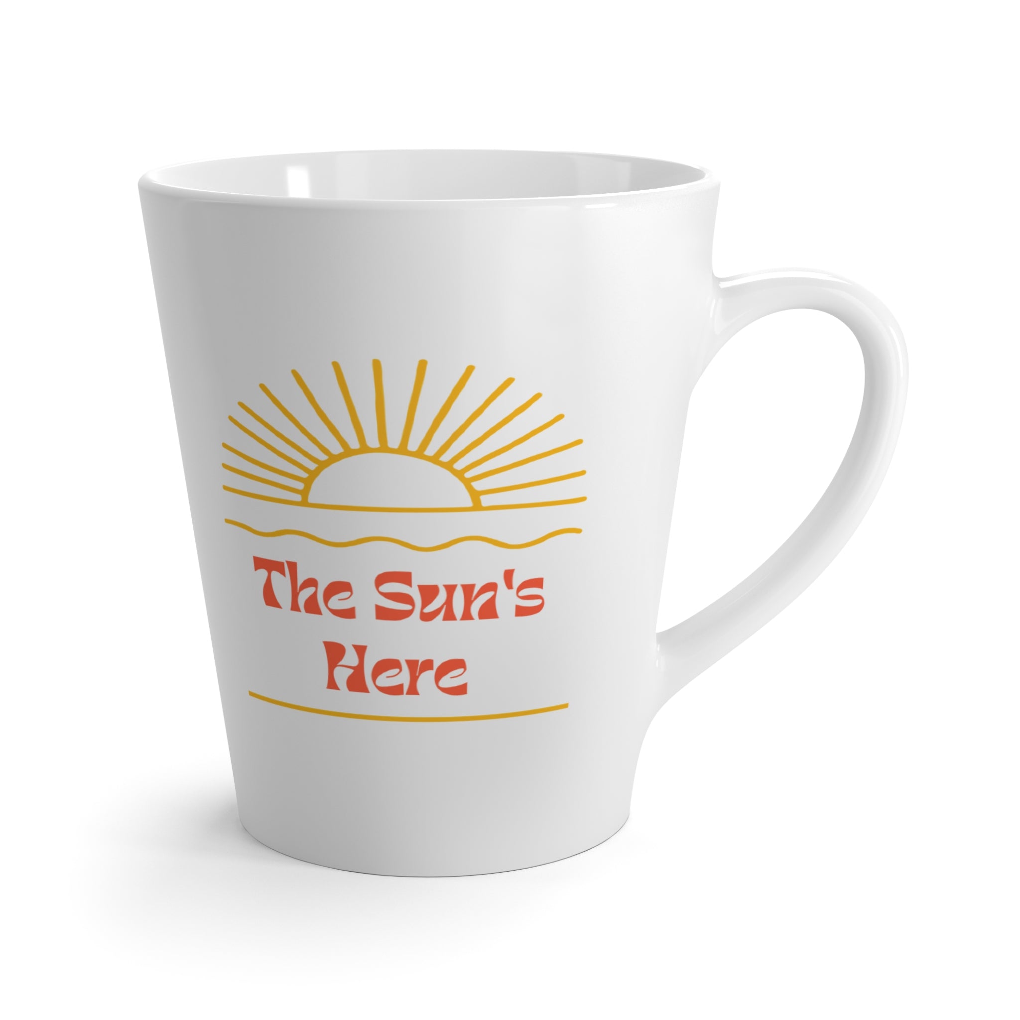 Rise and Shine Latte Mug, Motivational Coffee Cup, Positive Morning Mug, Gift for Coffee Lovers, Brighten Your Day Mug