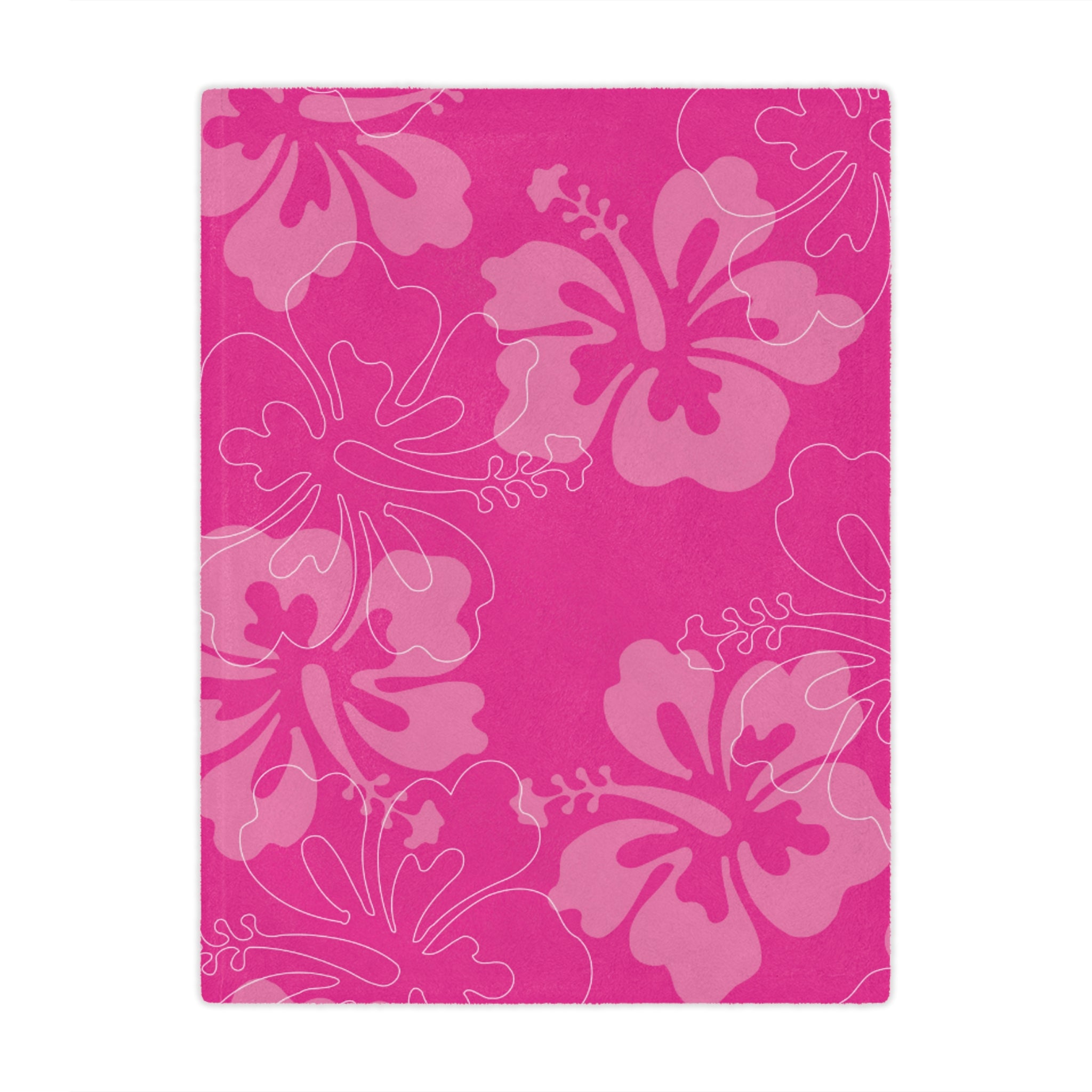 Pink Floral Minky Blanket, Cozy Baby Blanket, Nursery Decor, Throw for Kids, Flower Pattern Gift