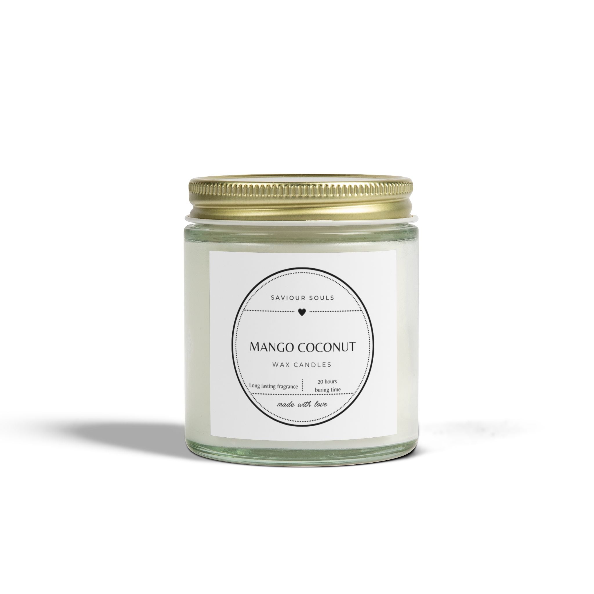 Mango Coconut Scented Candles | 4oz & 9oz | Relaxing Aromatherapy | Home Decor | Gifts for Her