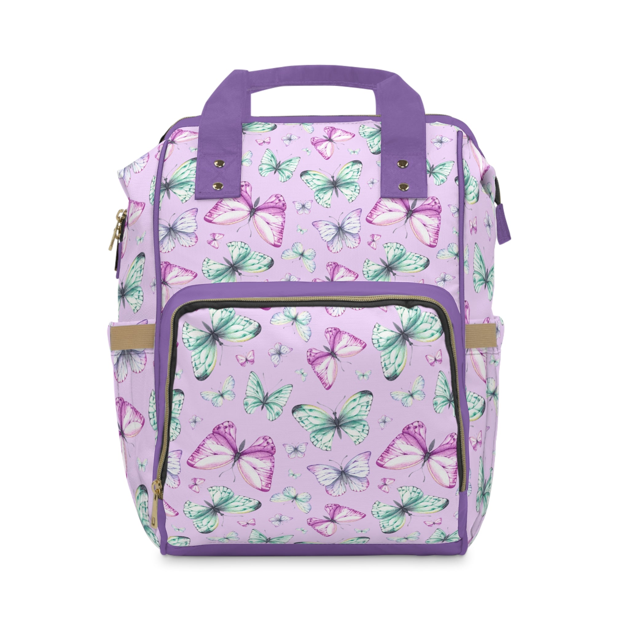 Butterfly Print Diaper Backpack - Stylish Baby Bag, Mom Gift, Travel Backpack, Baby Shower Present, Kid's Essentials