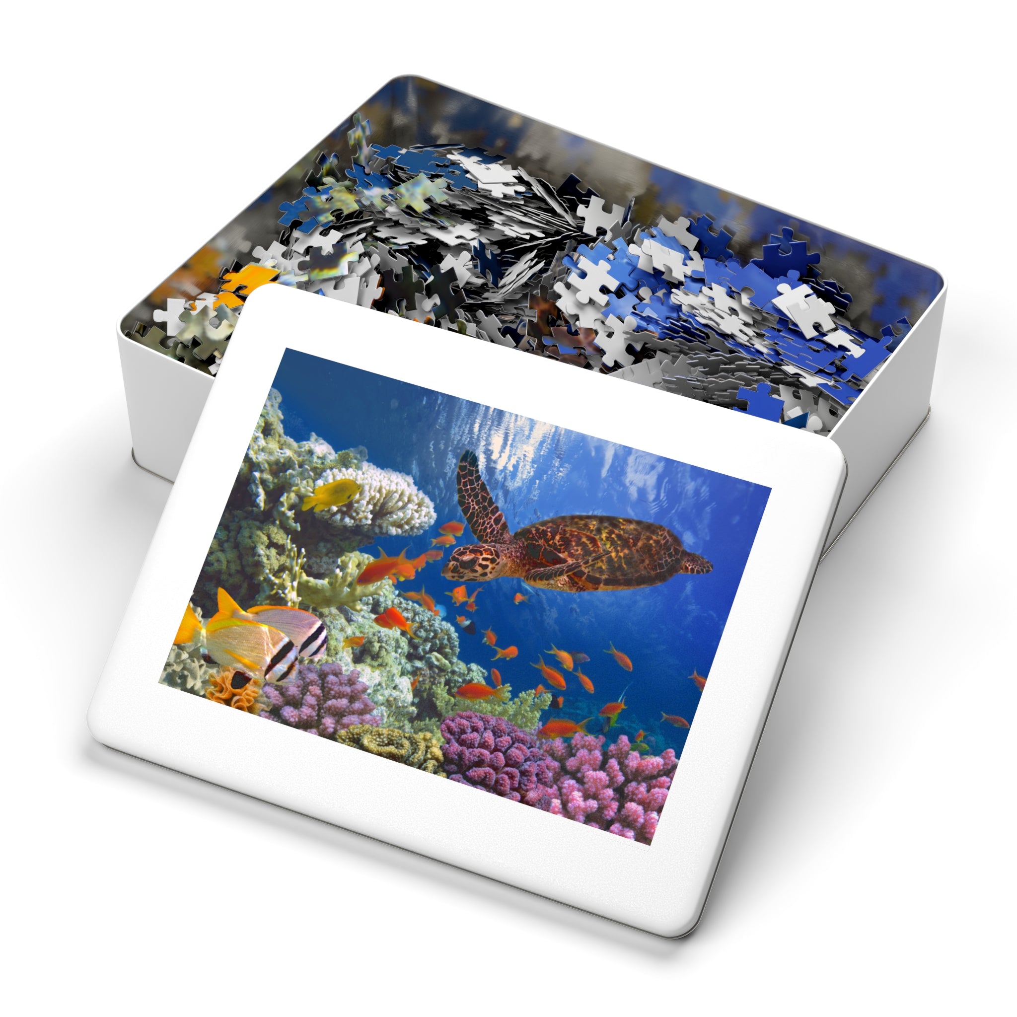 Jigsaw Puzzle: Under the Sea Turtle Calming Design