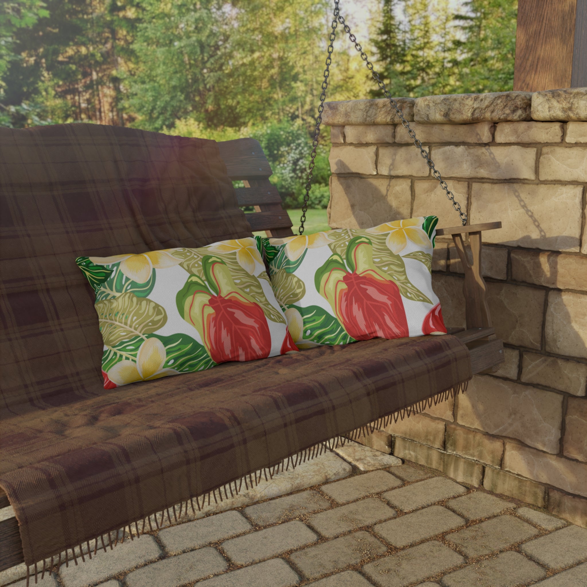Vibrant Tropical Outdoor Pillows, Garden Decor, Summer Vibes, Patio Cushion, Nature Lover Gift, Outdoor Living Accents