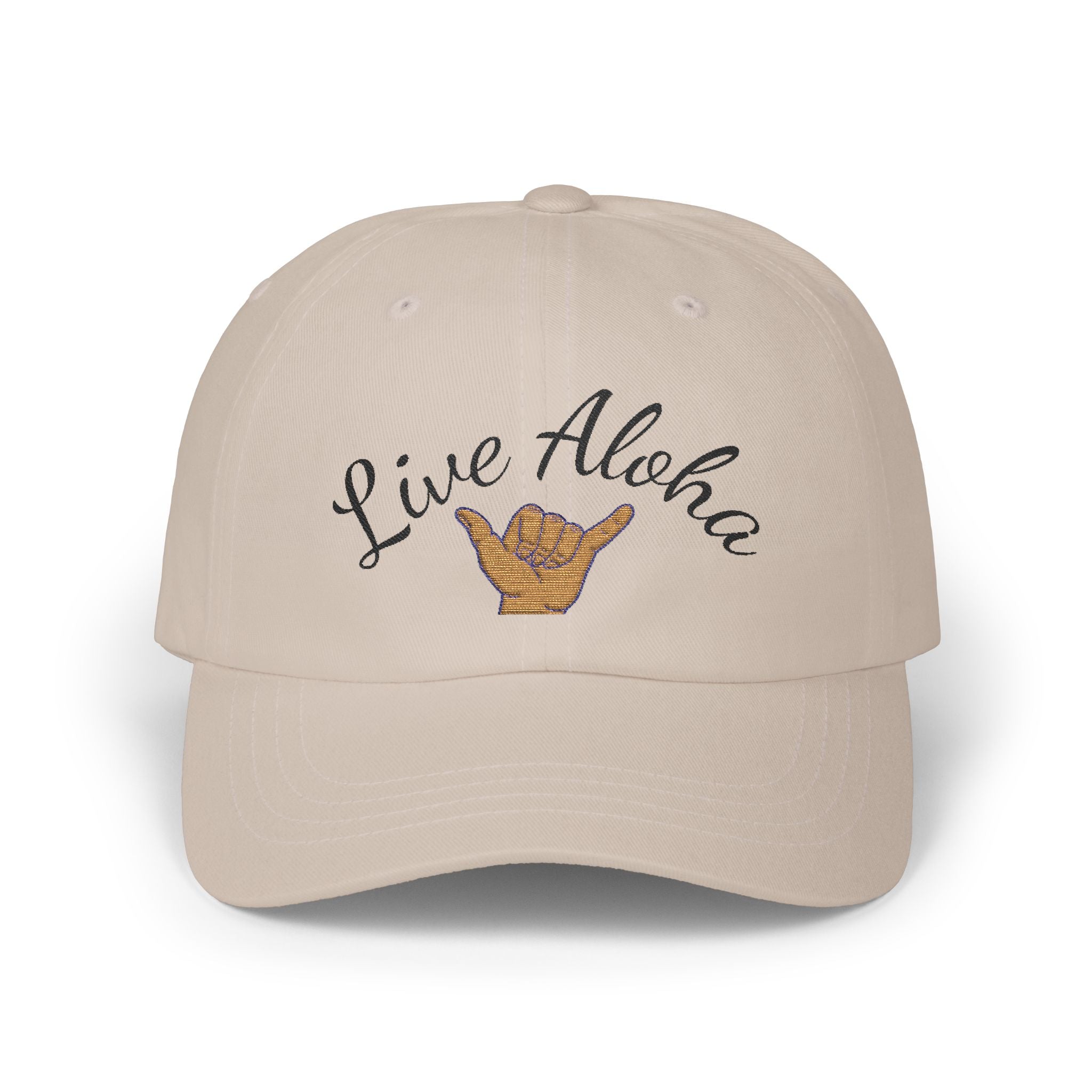 Live Aloha Classic Dad Cap - Beach Vibes, Casual Style, Outdoor Adventures, Gift for Dad, Summer Sunshine