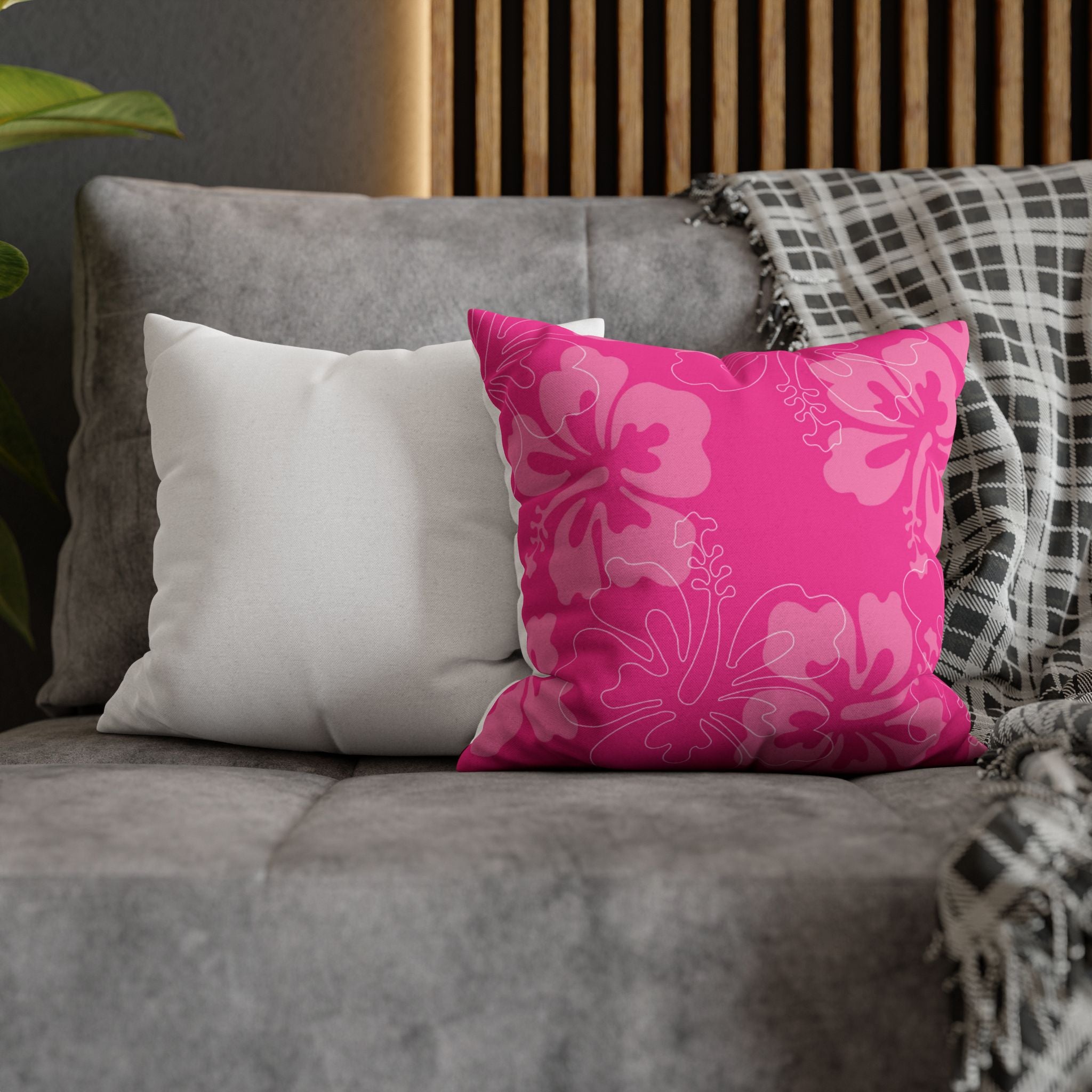Vibrant Floral Pillowcase - Tropical Decor, Summer Vibes, Cozy Home, Gift for Her, Colorful Cushion Cover